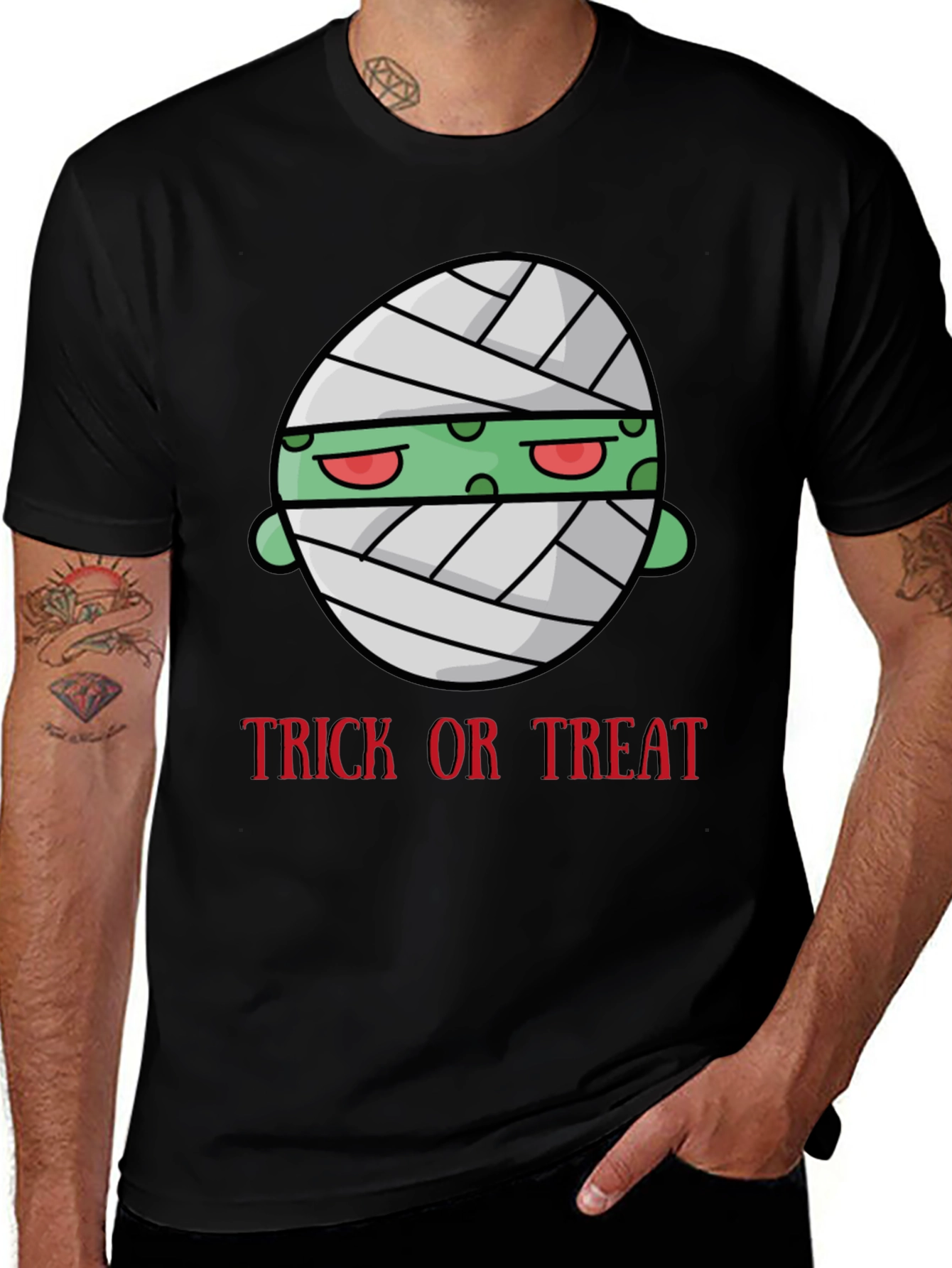 Trick or Treat Mummy Graphic T-Shirt
