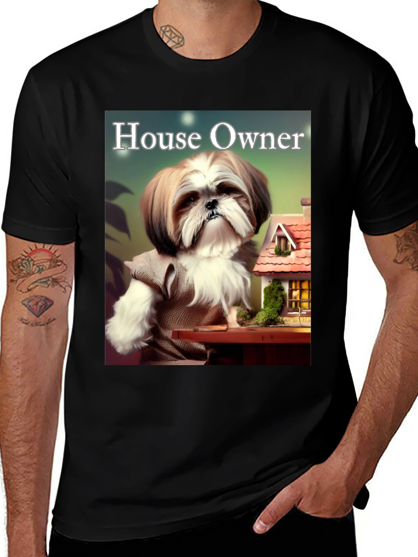 Variant 25 of House Owner Dog T-Shirt