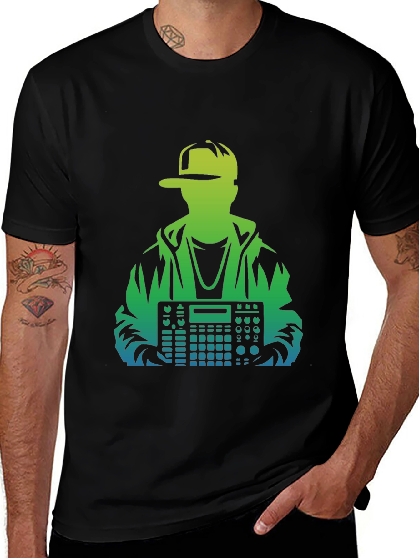 Variant 29 of DJ Graphic Tee - Cool Music Producer T-Shirt