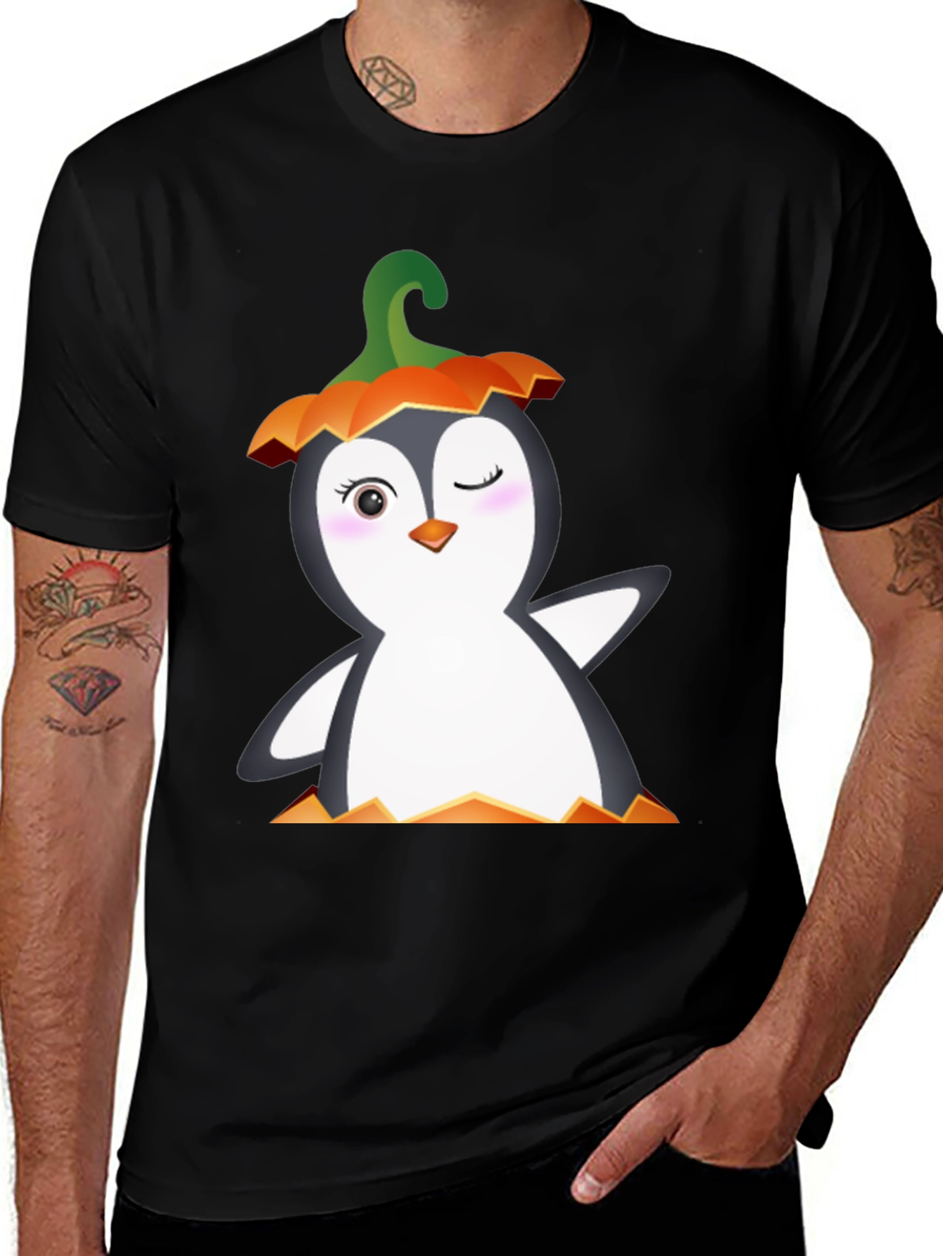 Variant 24 of Halloween Penguin Graphic Tee