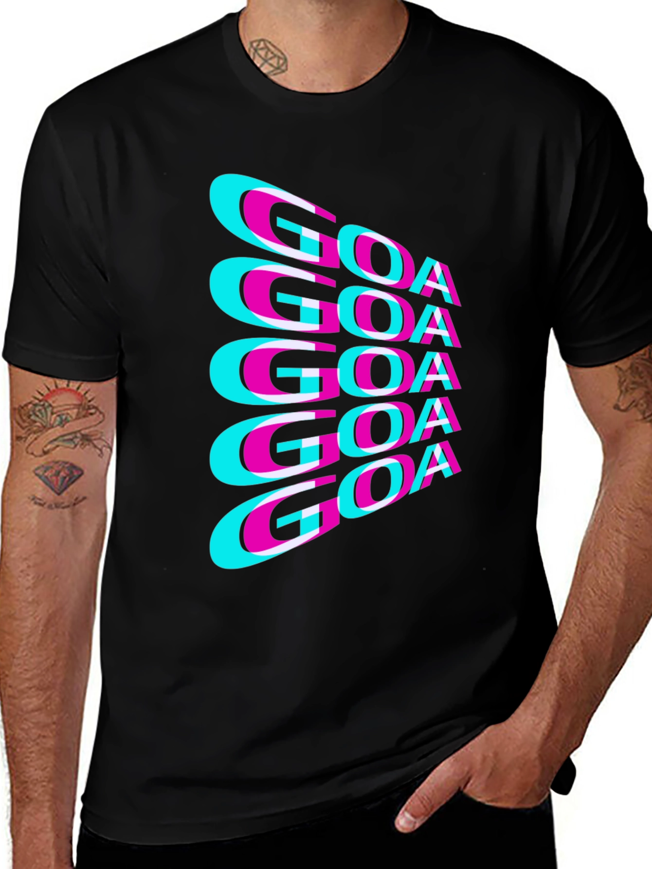 Goa T-Shirt - Retro Style Text Design