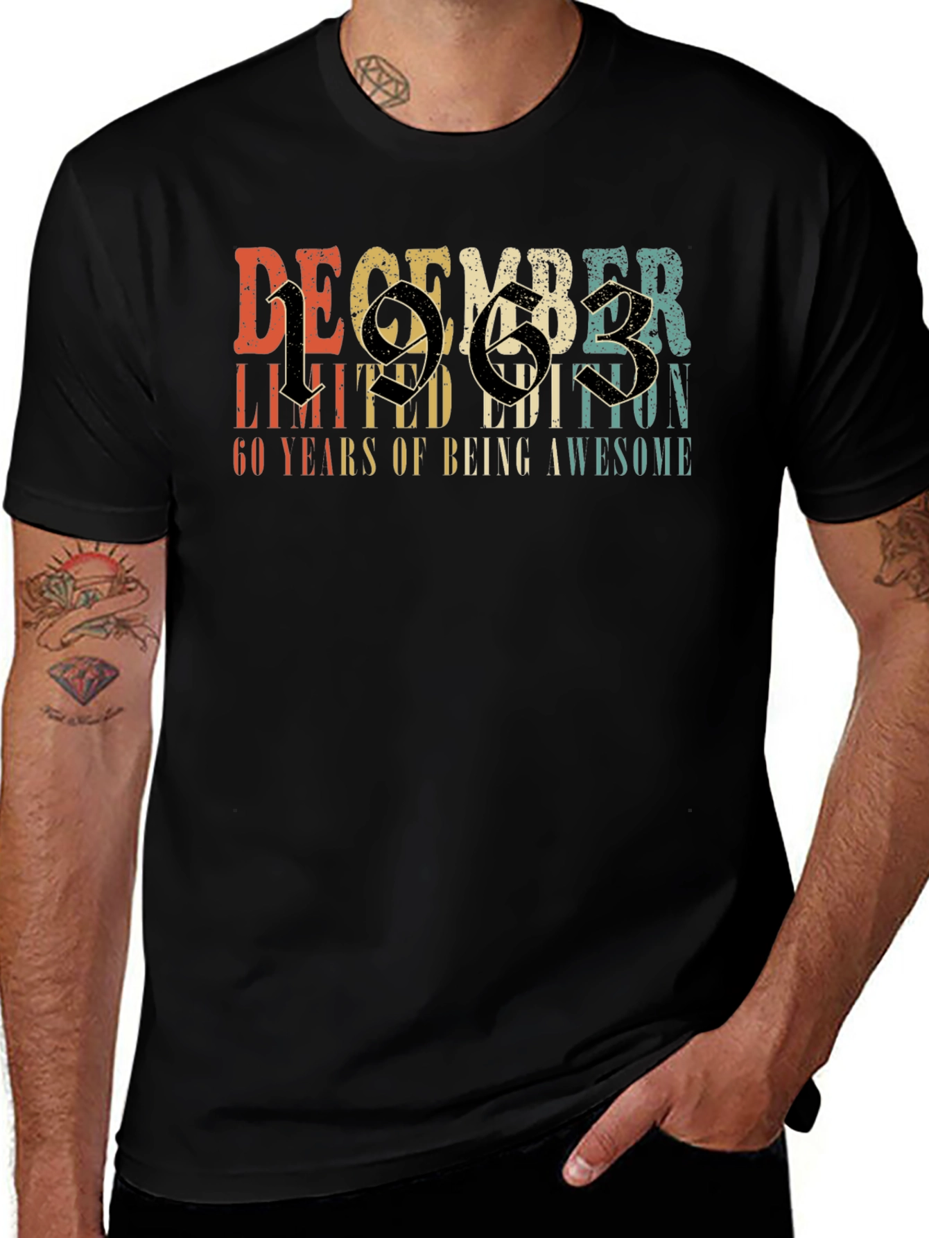 December 1963 Limited Edition 60th Birthday T-Shirt
