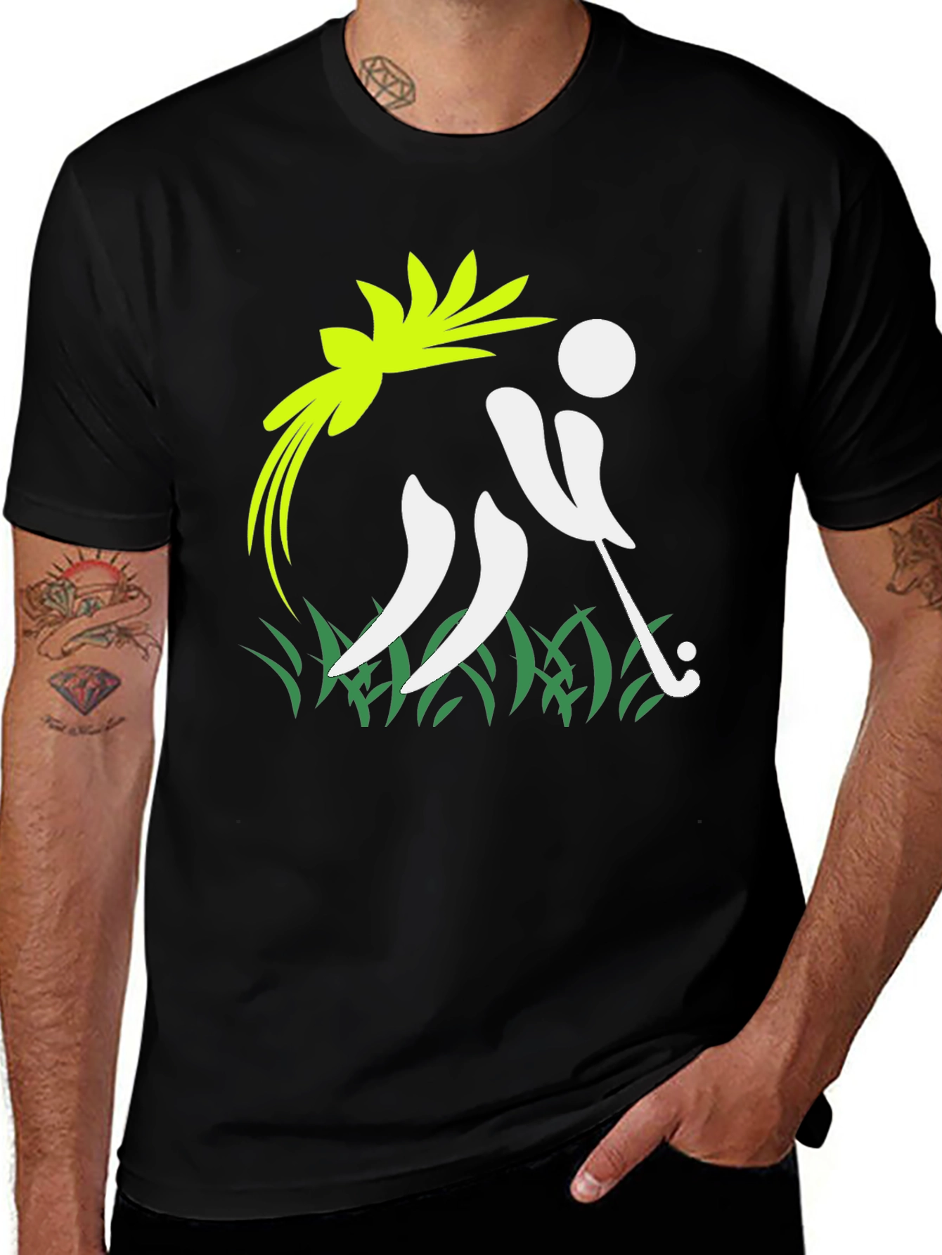 Golf Swing Graphic Tee - Stylish Sporty Design