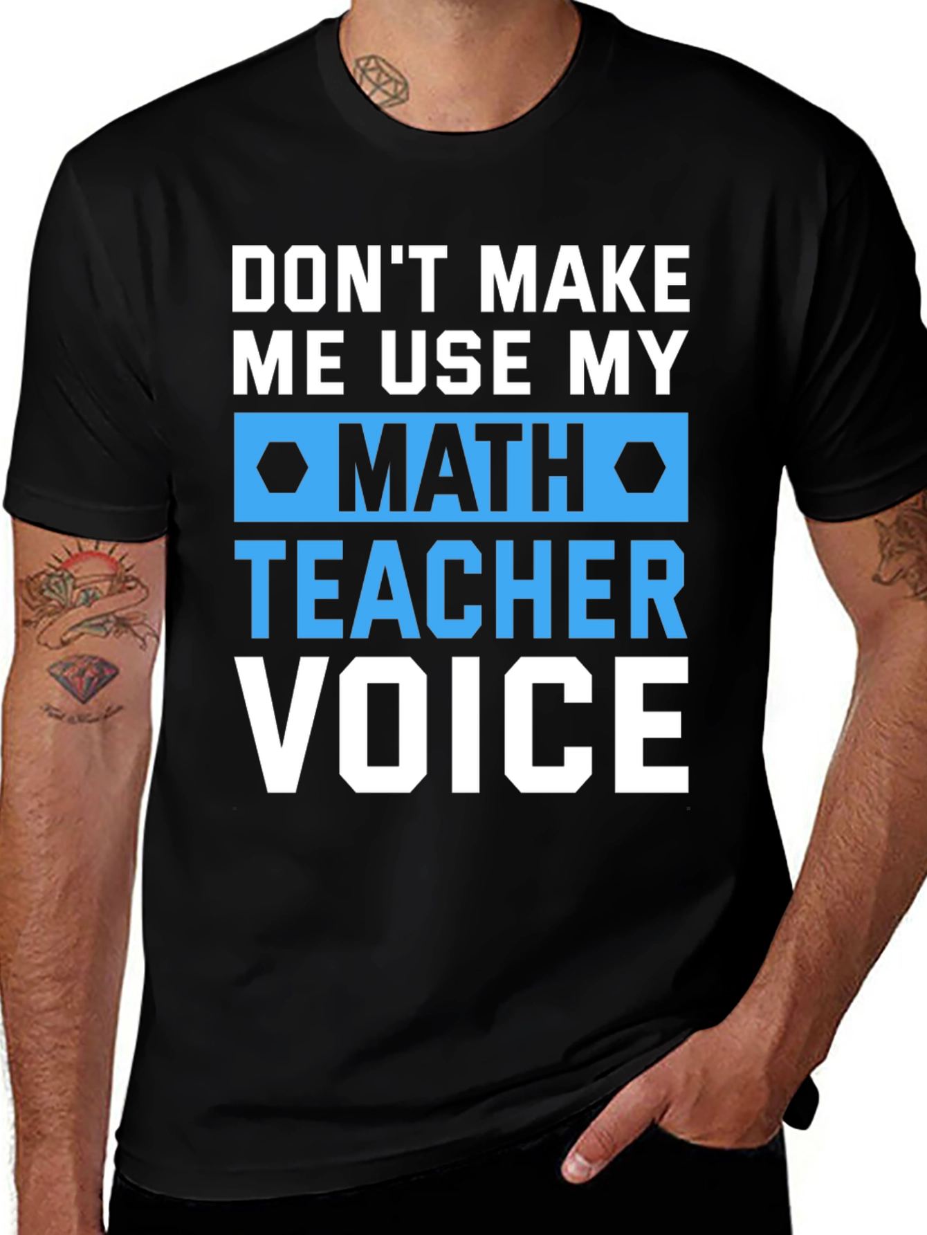 Variant 27 of Math Teacher Voice T-Shirt Funny Gift