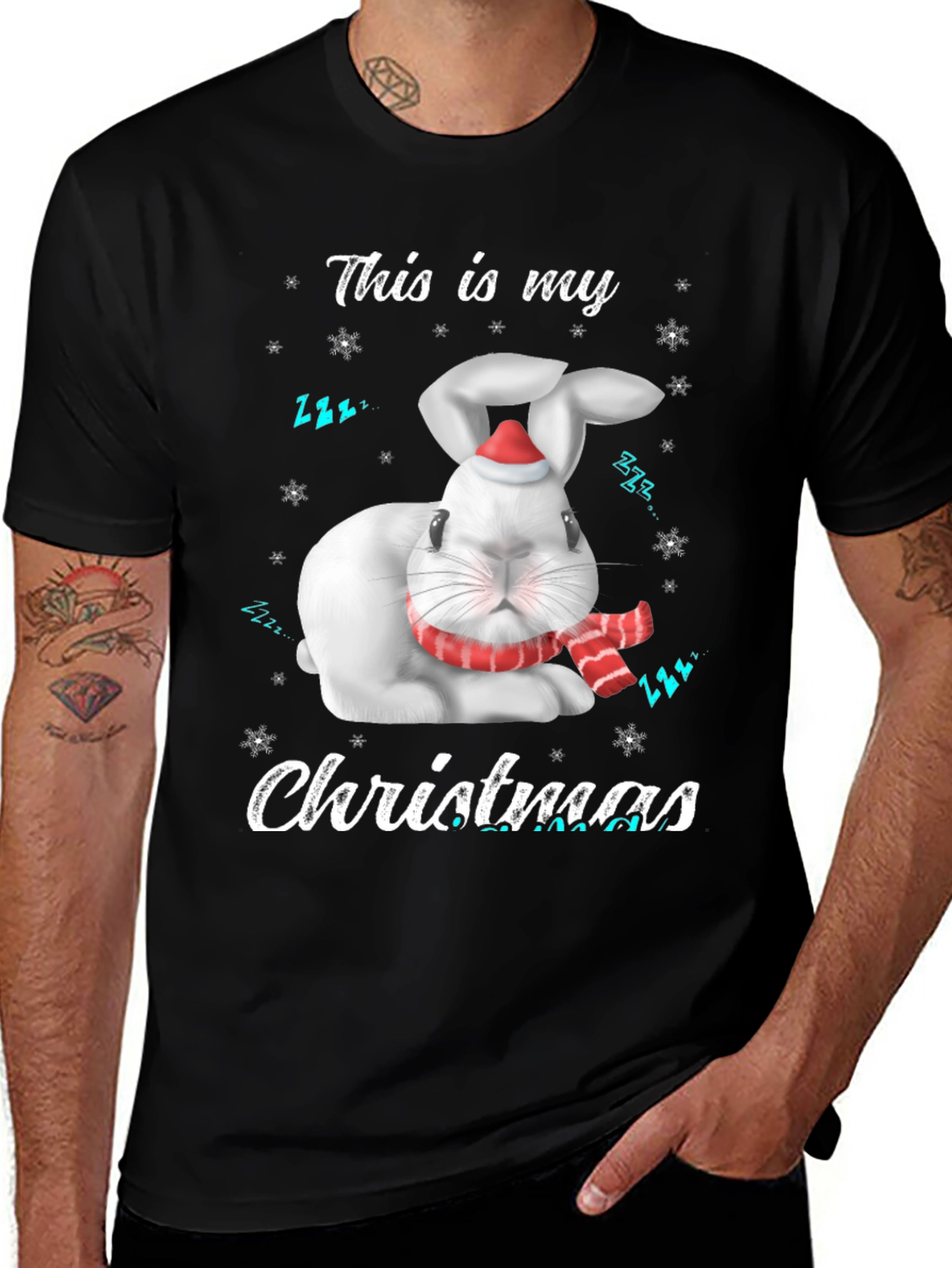 Variant 6 of This is My Christmas Rabbit Graphic T-Shirt