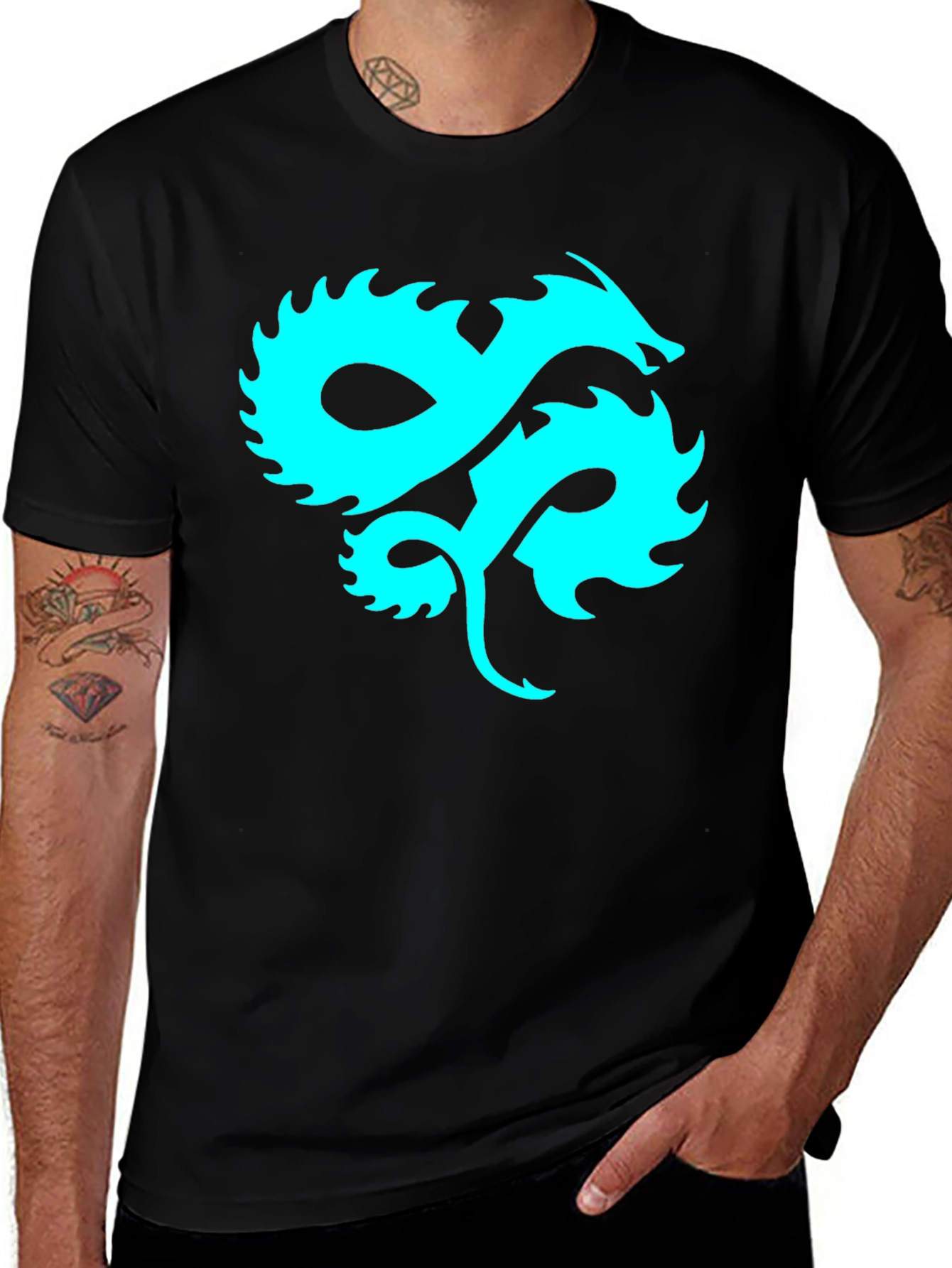 Variant 19 of Dragon Graphic T-Shirt - Unique Design