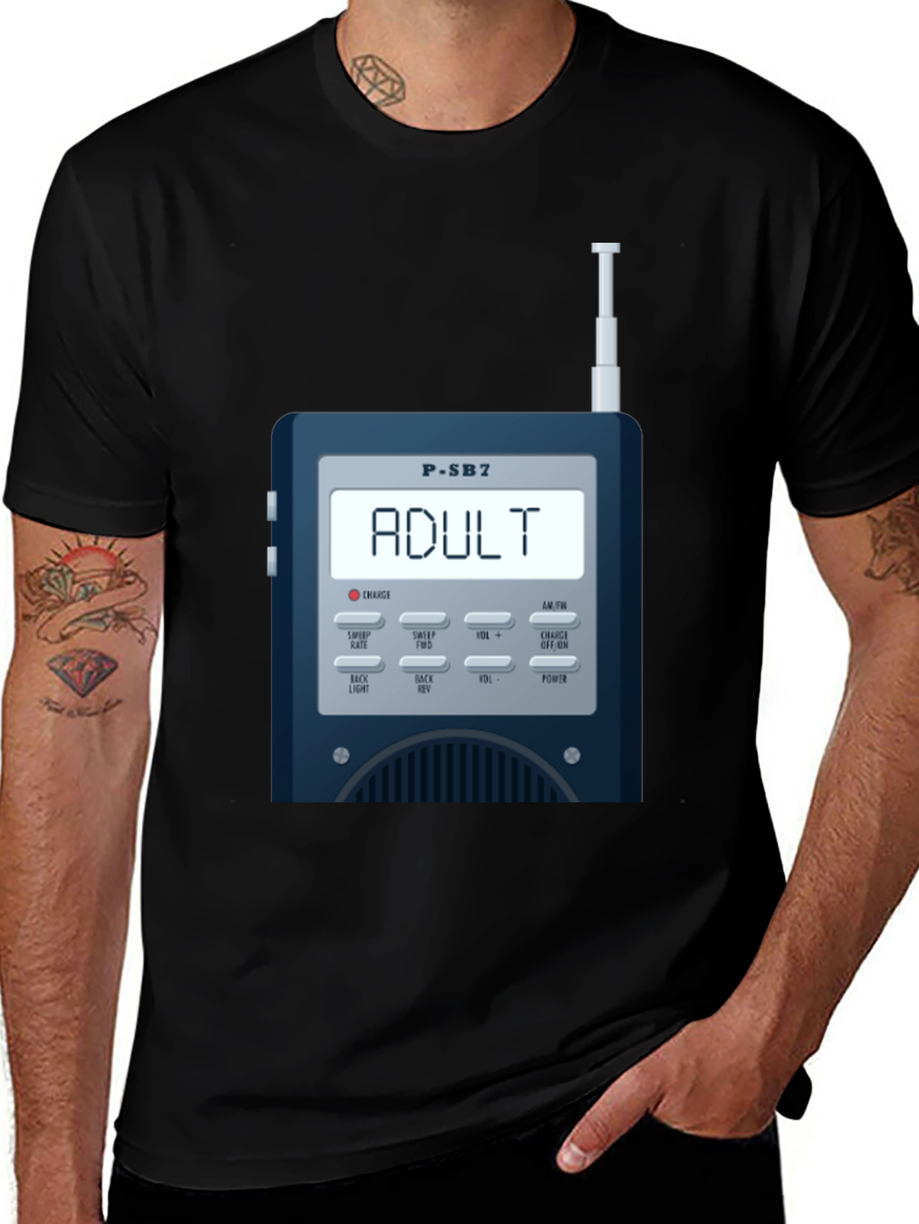 Ghost Hunting P-SB7 Radio Adult T-Shirt