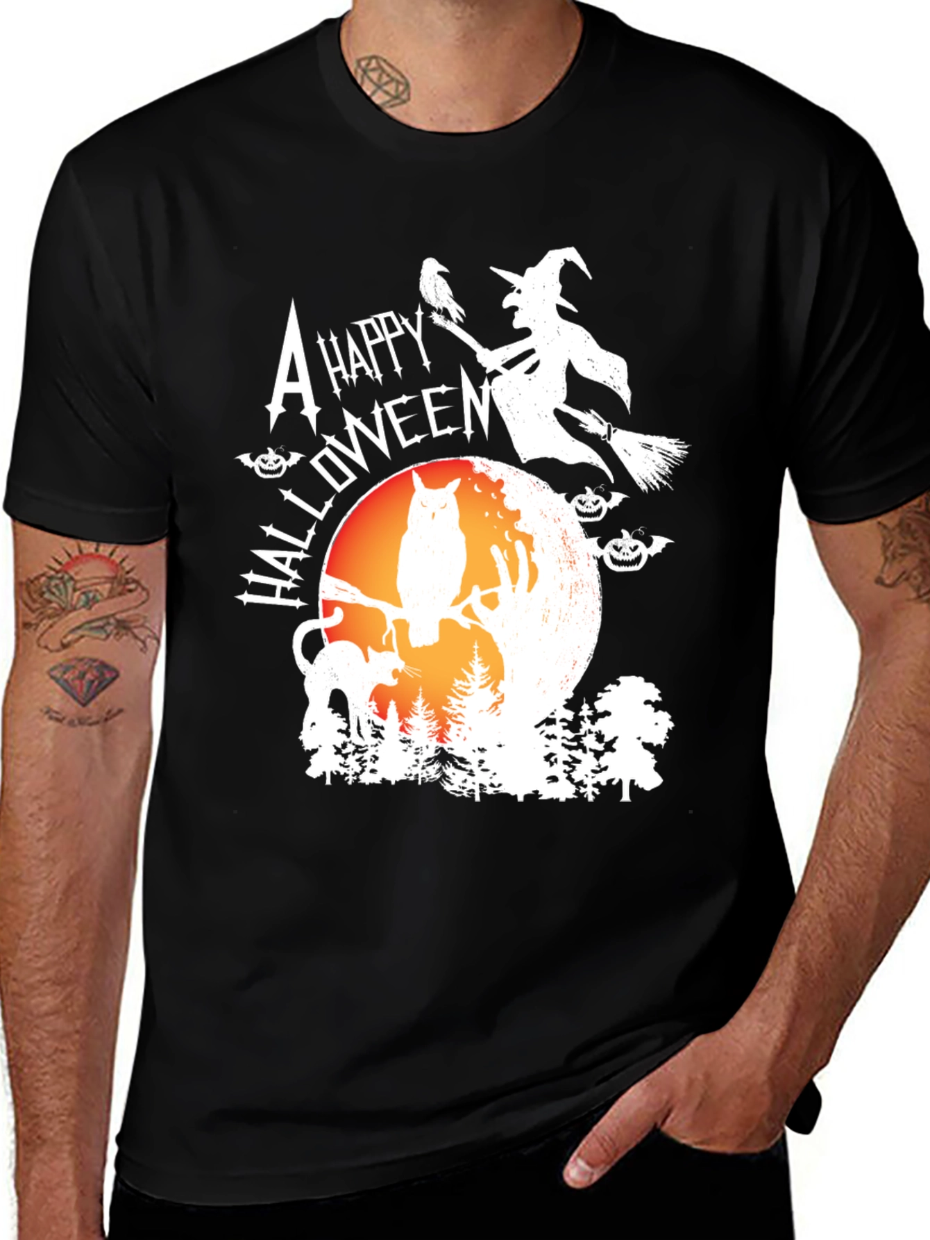 Variant 7 of Happy Halloween Graphic T-Shirt