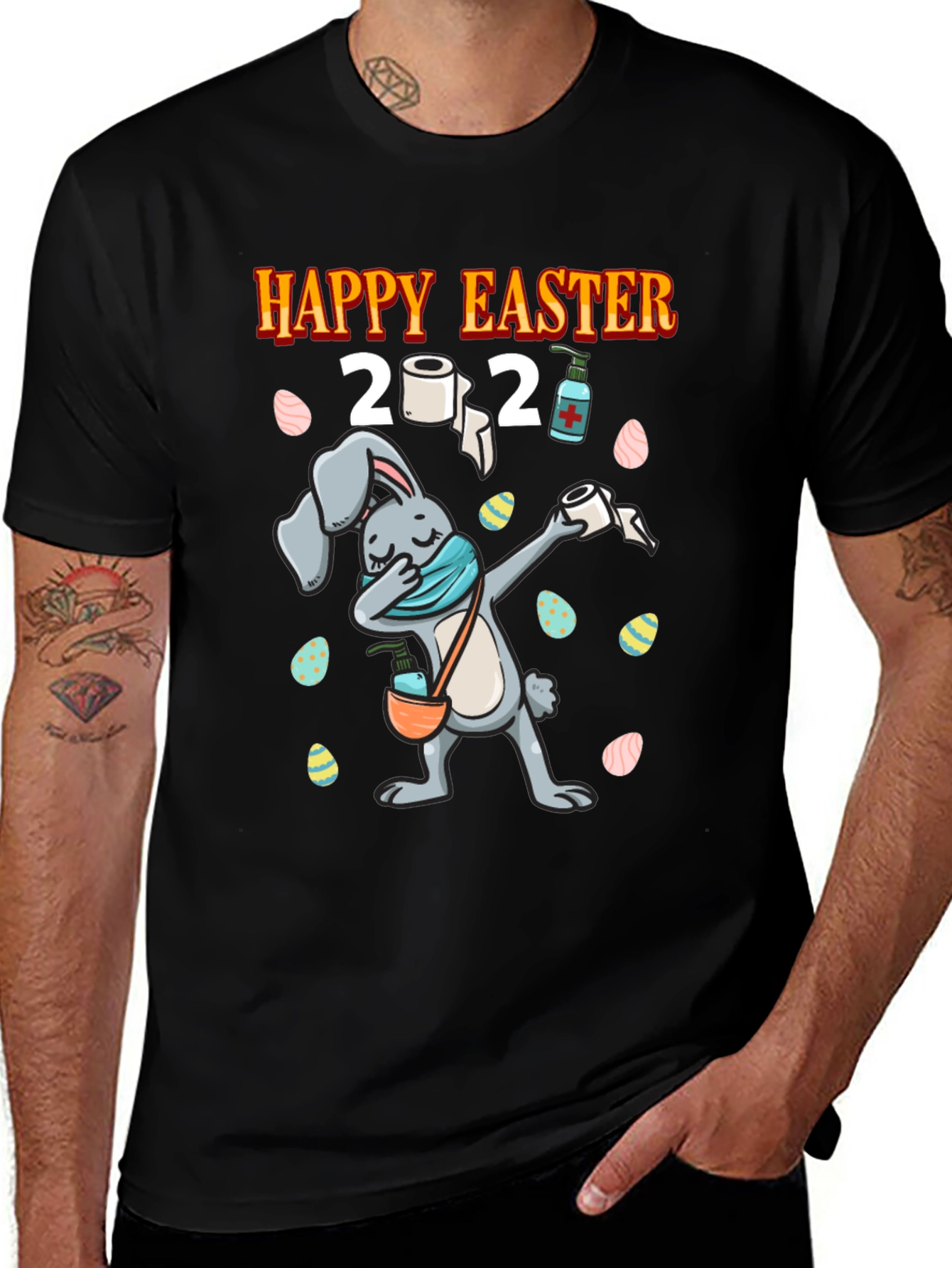 Variant 11 of Happy Easter 2021 T-Shirt Bunny Easter Eggs