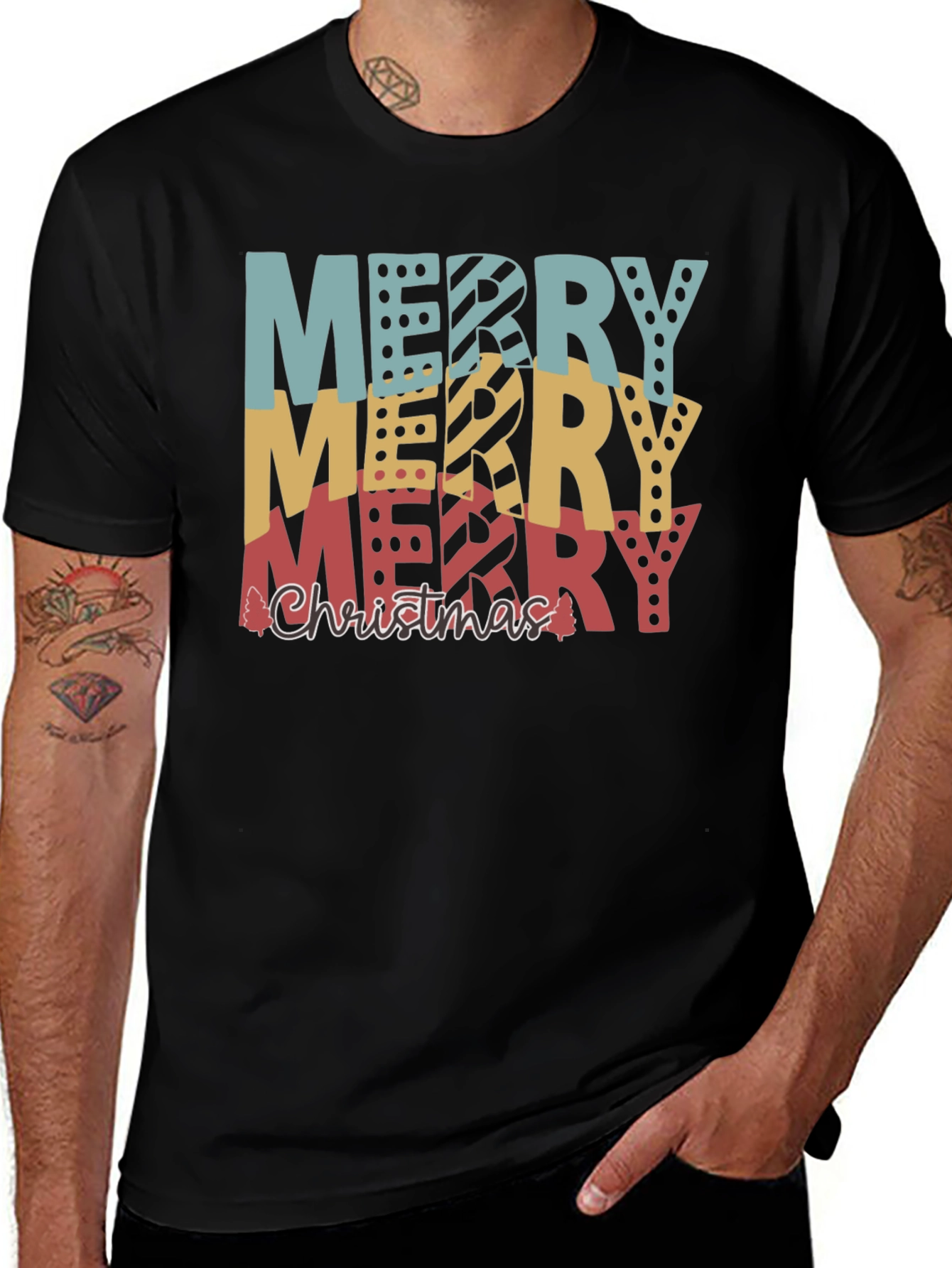 Merry Christmas Graphic Tee - Holiday T-Shirt