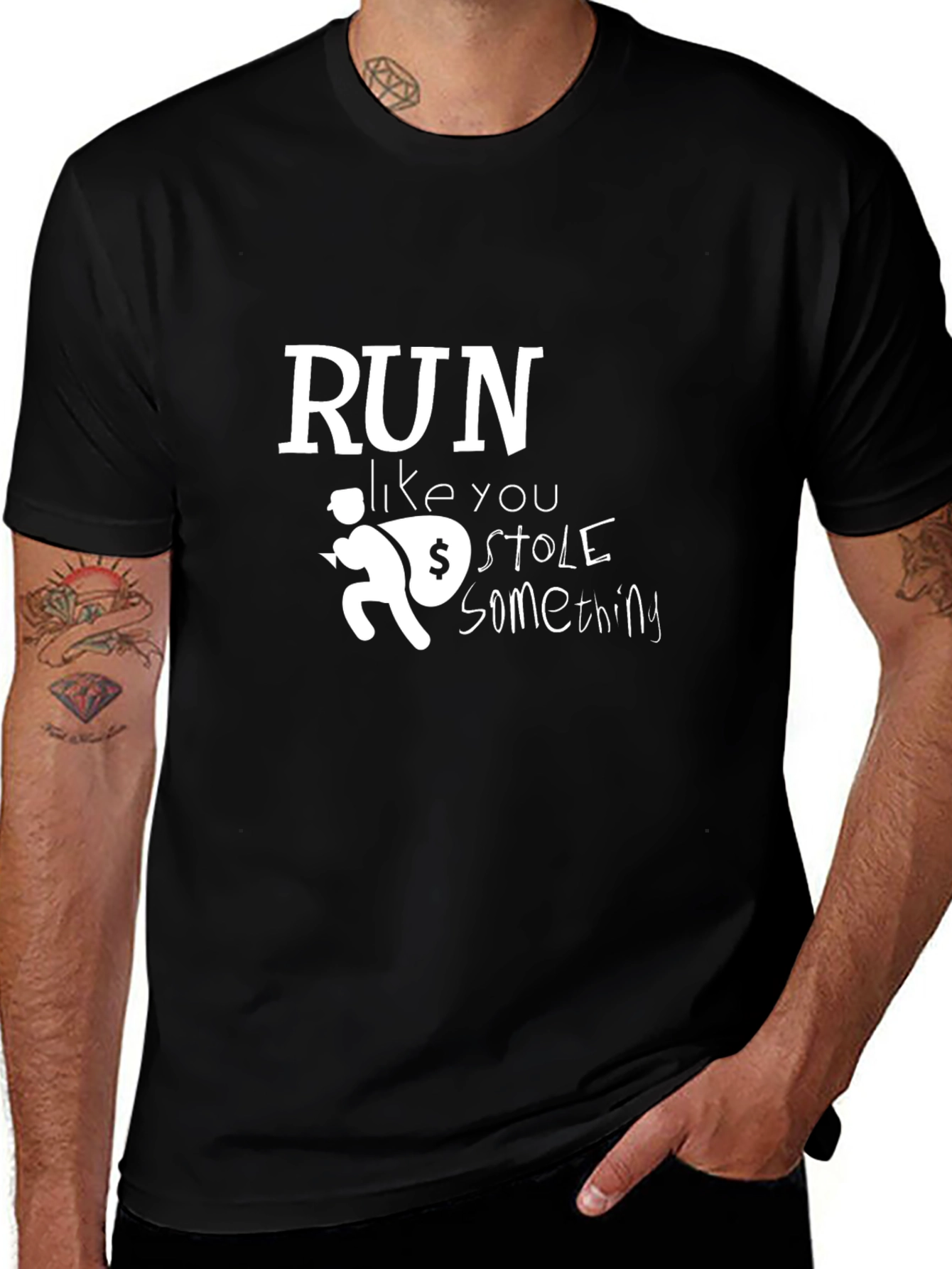 Variant 4 of Run Like You Stole Something Graphic Tee