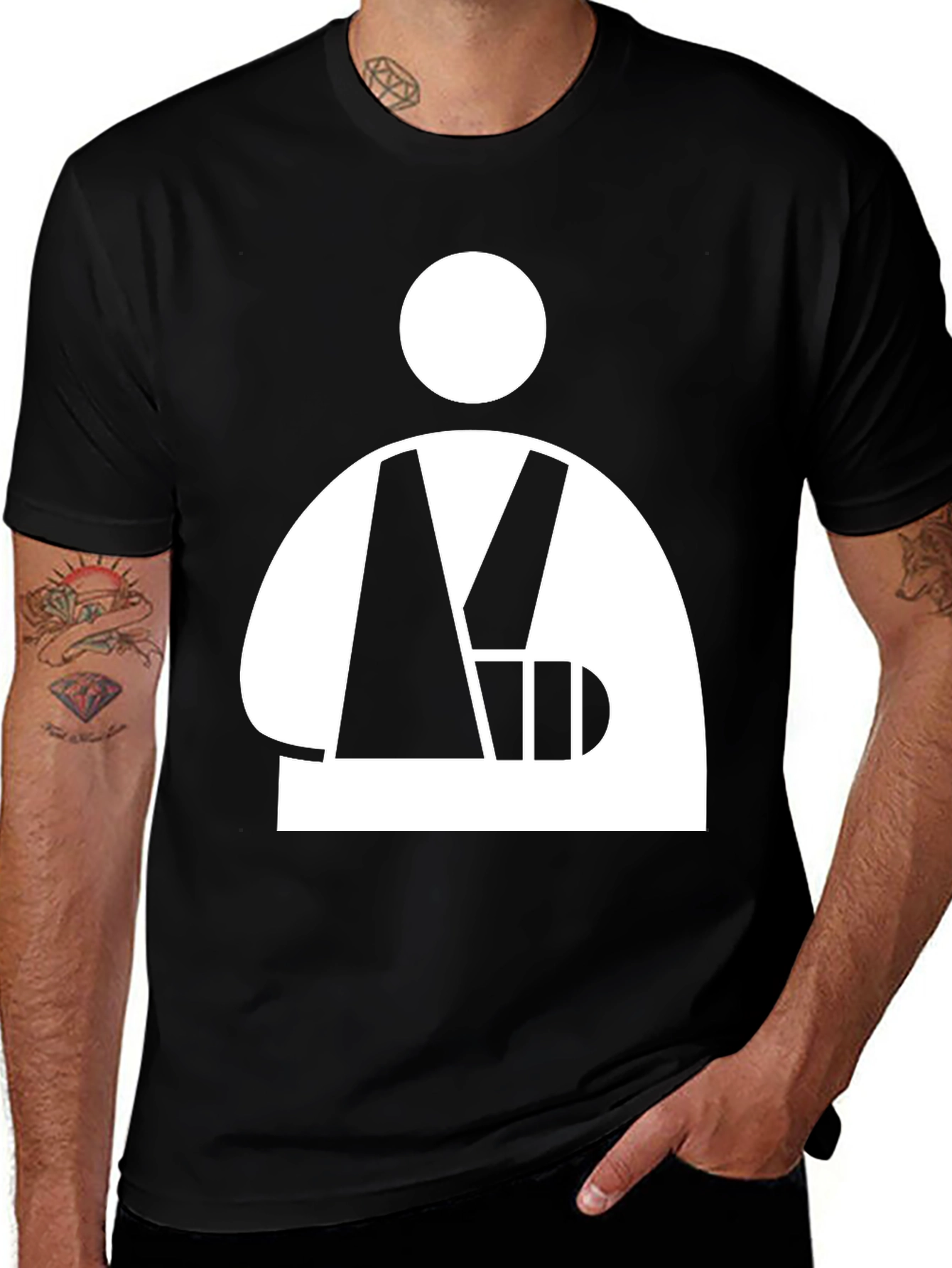 Variant 17 of Broken Arm Humor Graphic Tee