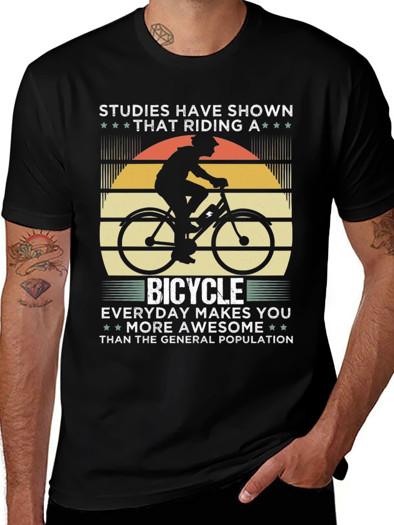 Variant 19 of Awesome Bicycle Rider T-Shirt