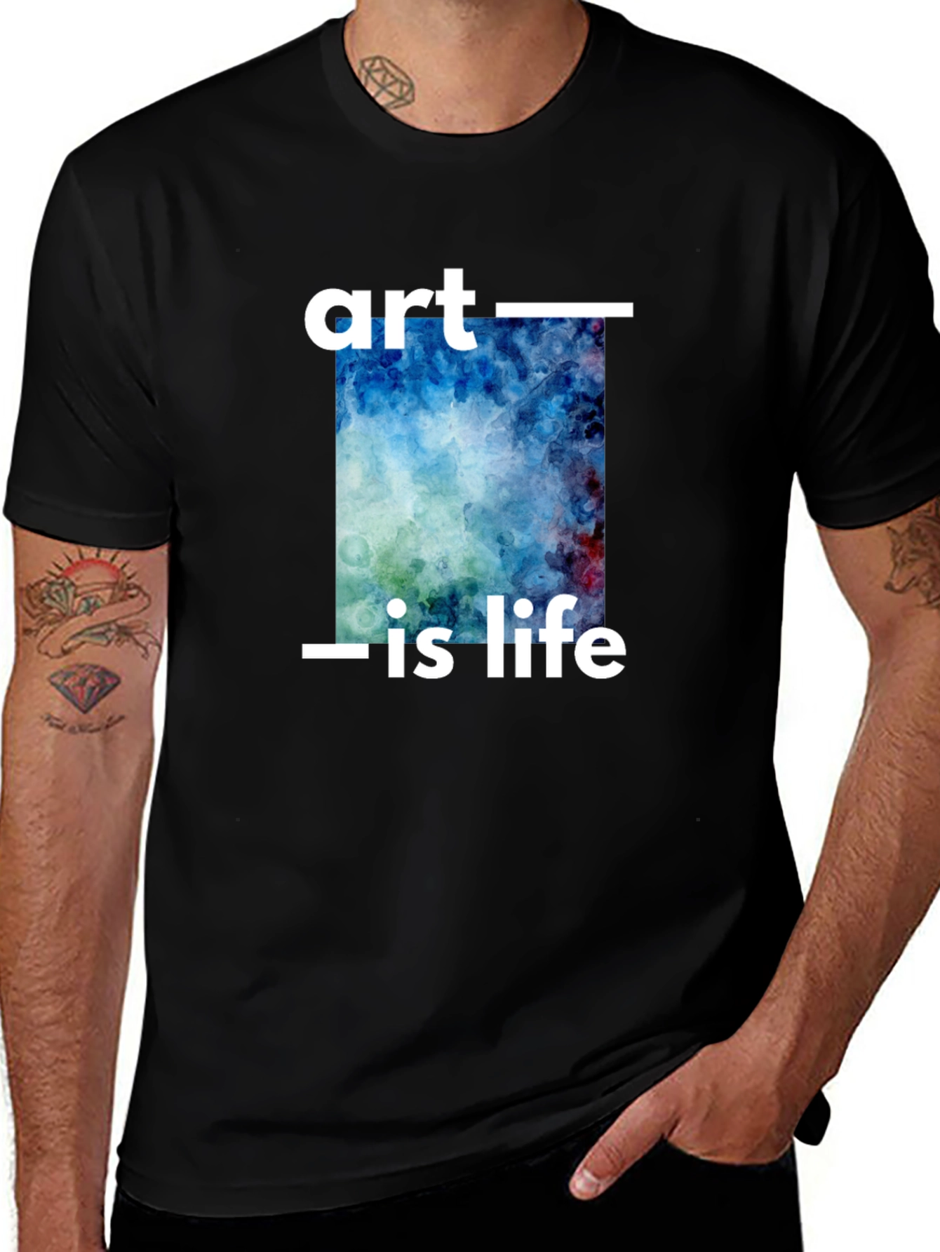 Variant 30 of Art is Life Graphic Tee - Stylish Black T-Shirt