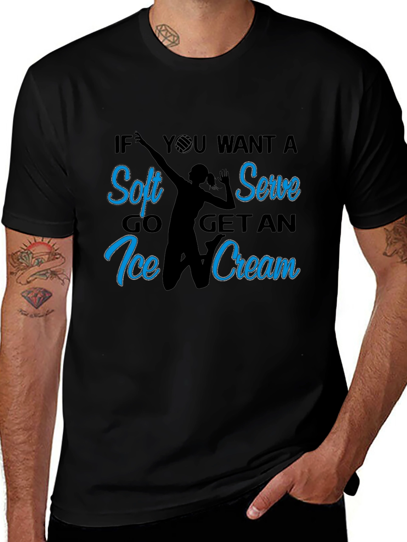 Soft Serve Volleyball Graphic Tee