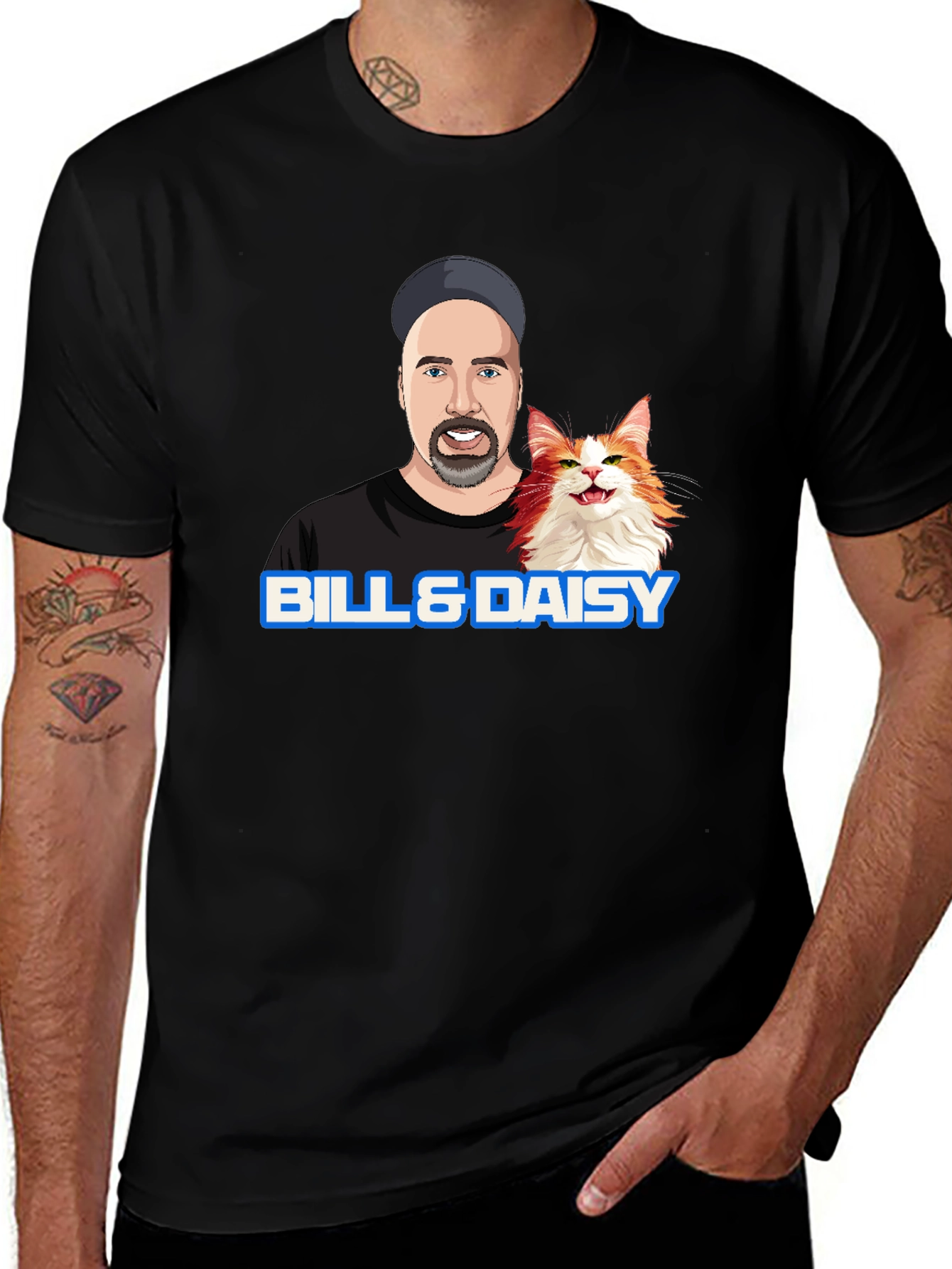 Variant 26 of Bill & Daisy T-Shirt - Cartoon Graphic Tee