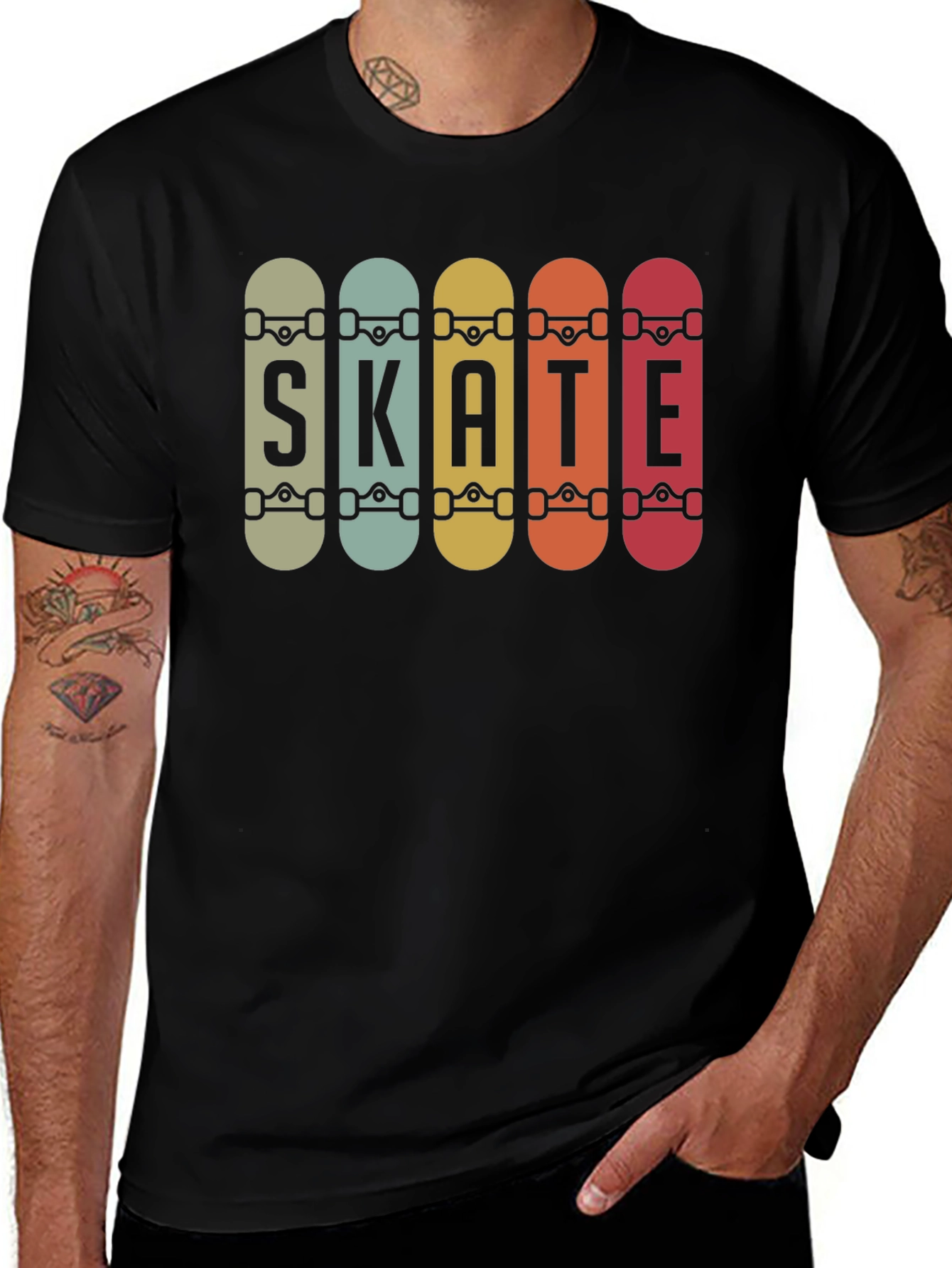 Variant 19 of Retro Skate T-Shirt