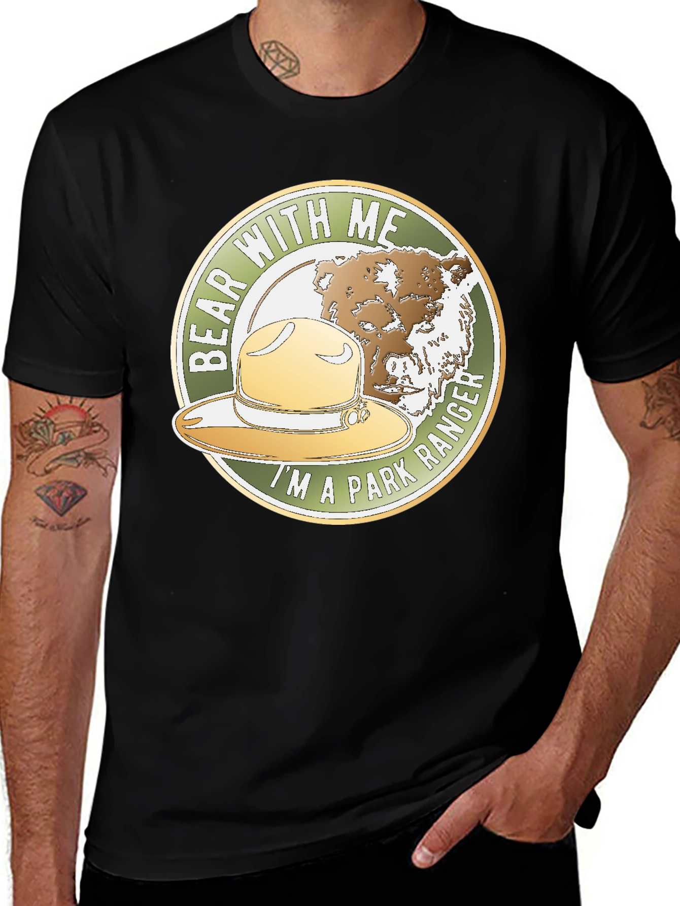 Variant 13 of Bear With Me Park Ranger T-Shirt