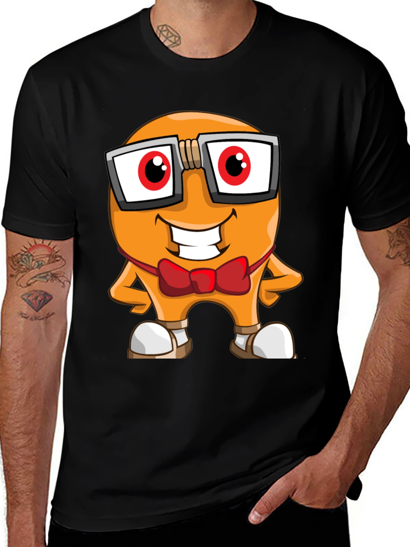 Variant 13 of Cartoon Character Graphic Tee - Nerdy Bean