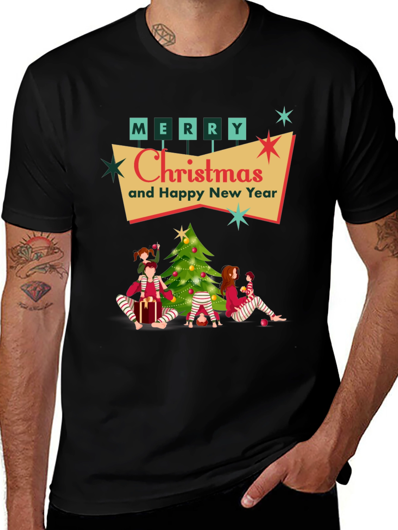 Variant 3 of Merry Christmas Holiday T-Shirt