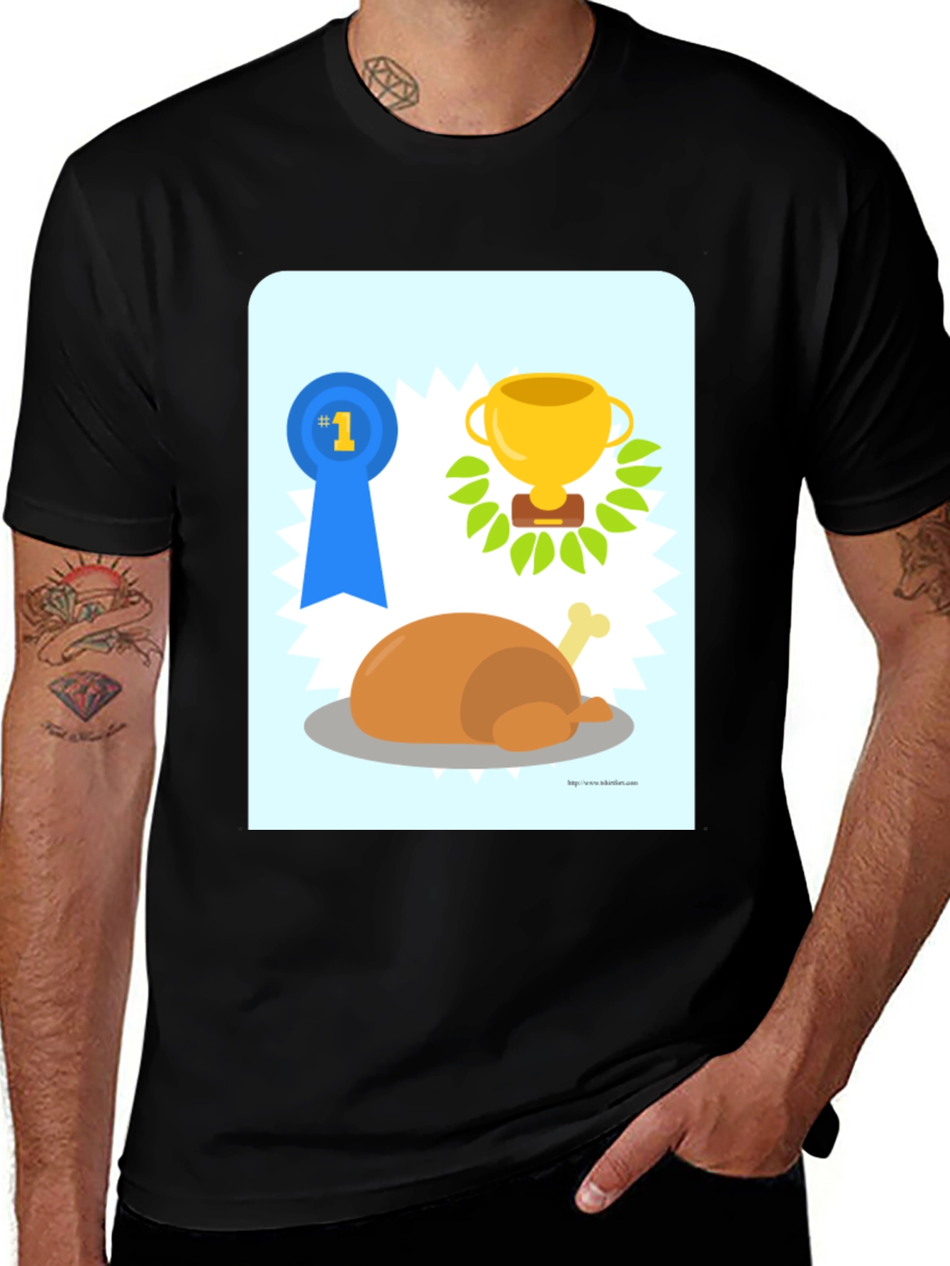 Variant 2 of Winner's Feast Graphic Tee - Thanksgiving Champion T-Shirt
