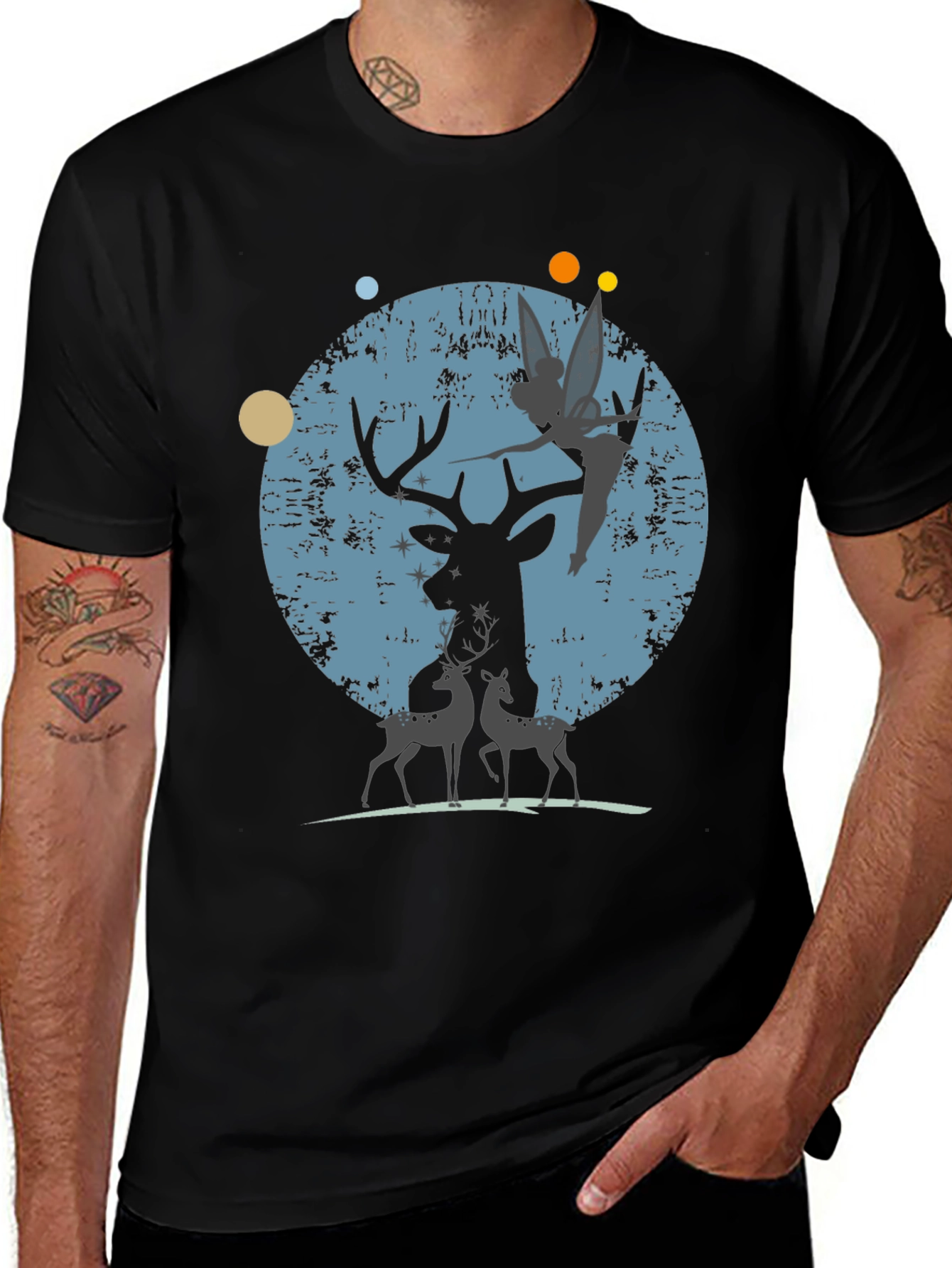 Variant 13 of Deer & Fairy Graphic T-Shirt