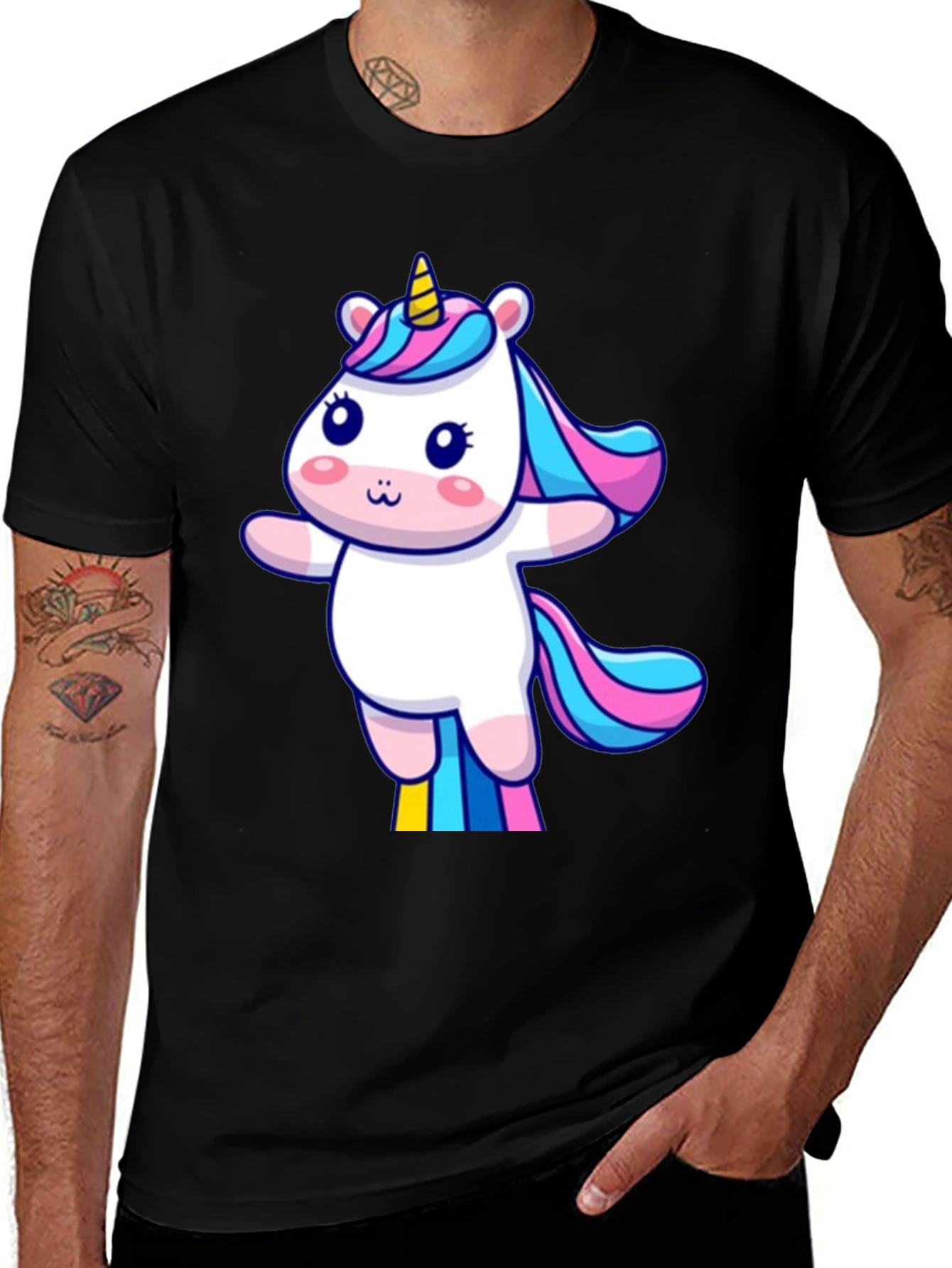 Variant 27 of Unicorn Graphic Tee - Cute Cartoon Design