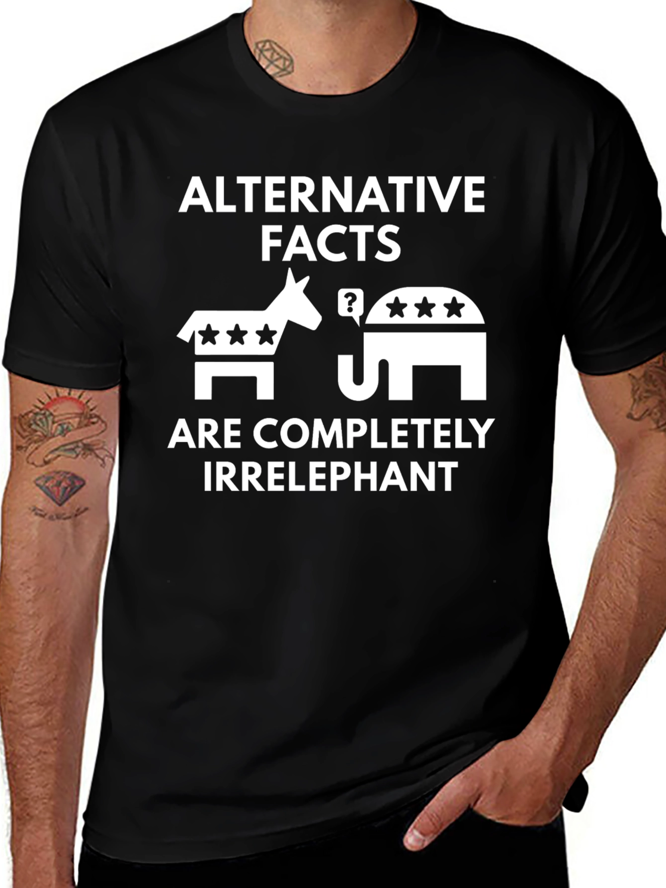 Variant 30 of Alternative Facts Irrelephant Graphic T-Shirt