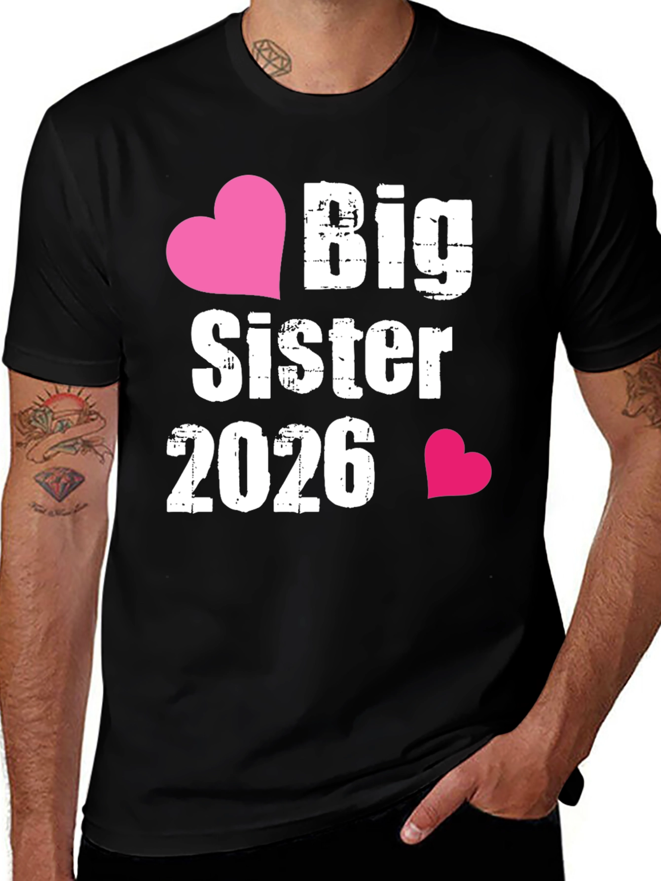 Big Sister 2026 T-Shirt - Future Sibling Gift