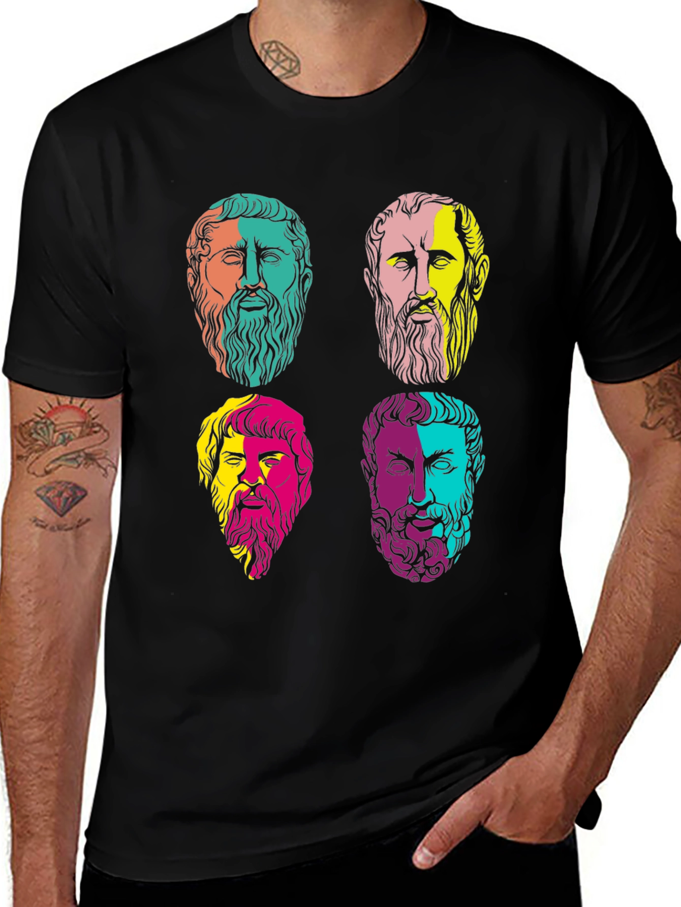 Variant 15 of Philosopher Heads Graphic T-Shirt