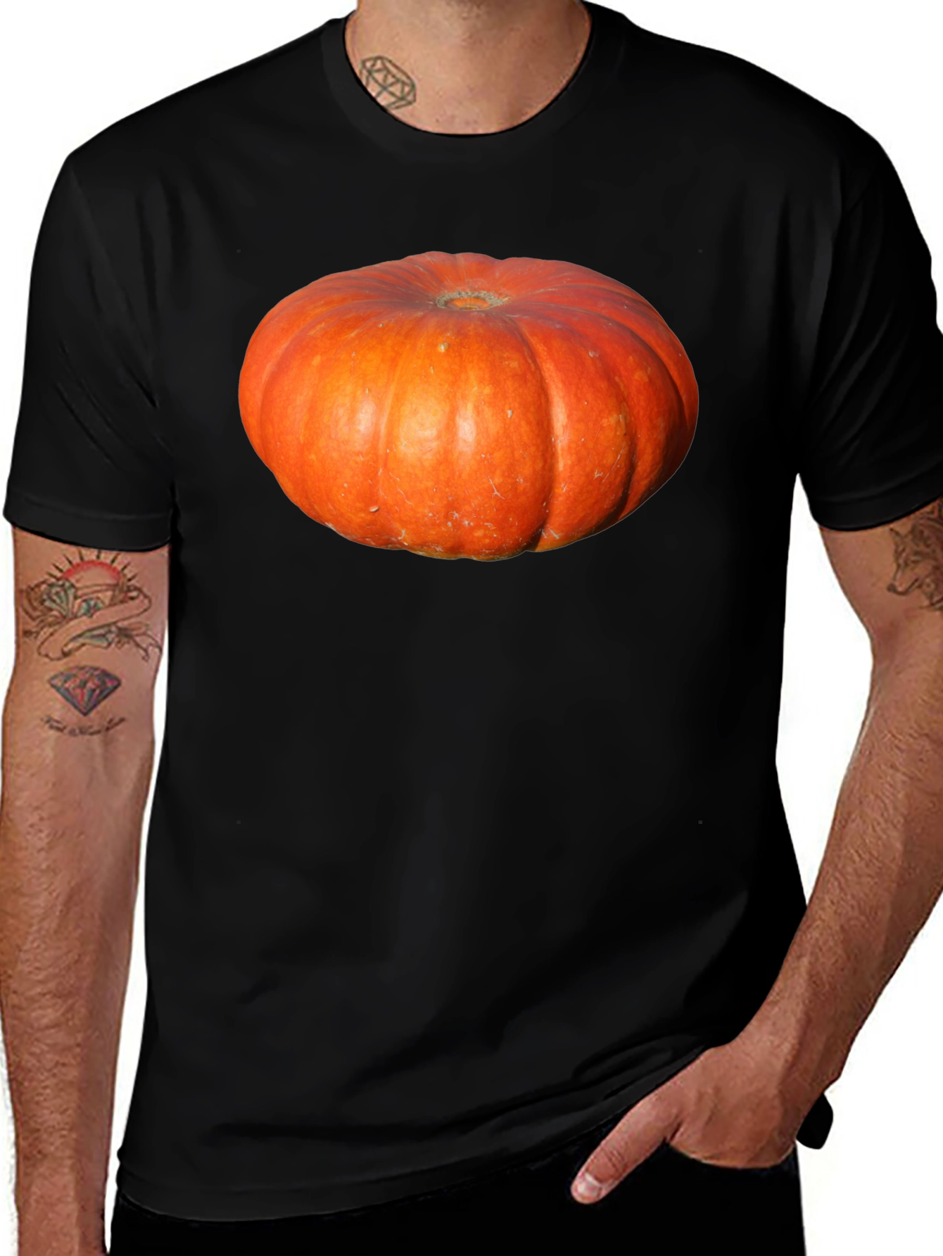 Variant 28 of Pumpkin T-Shirt: Spooky Season Style