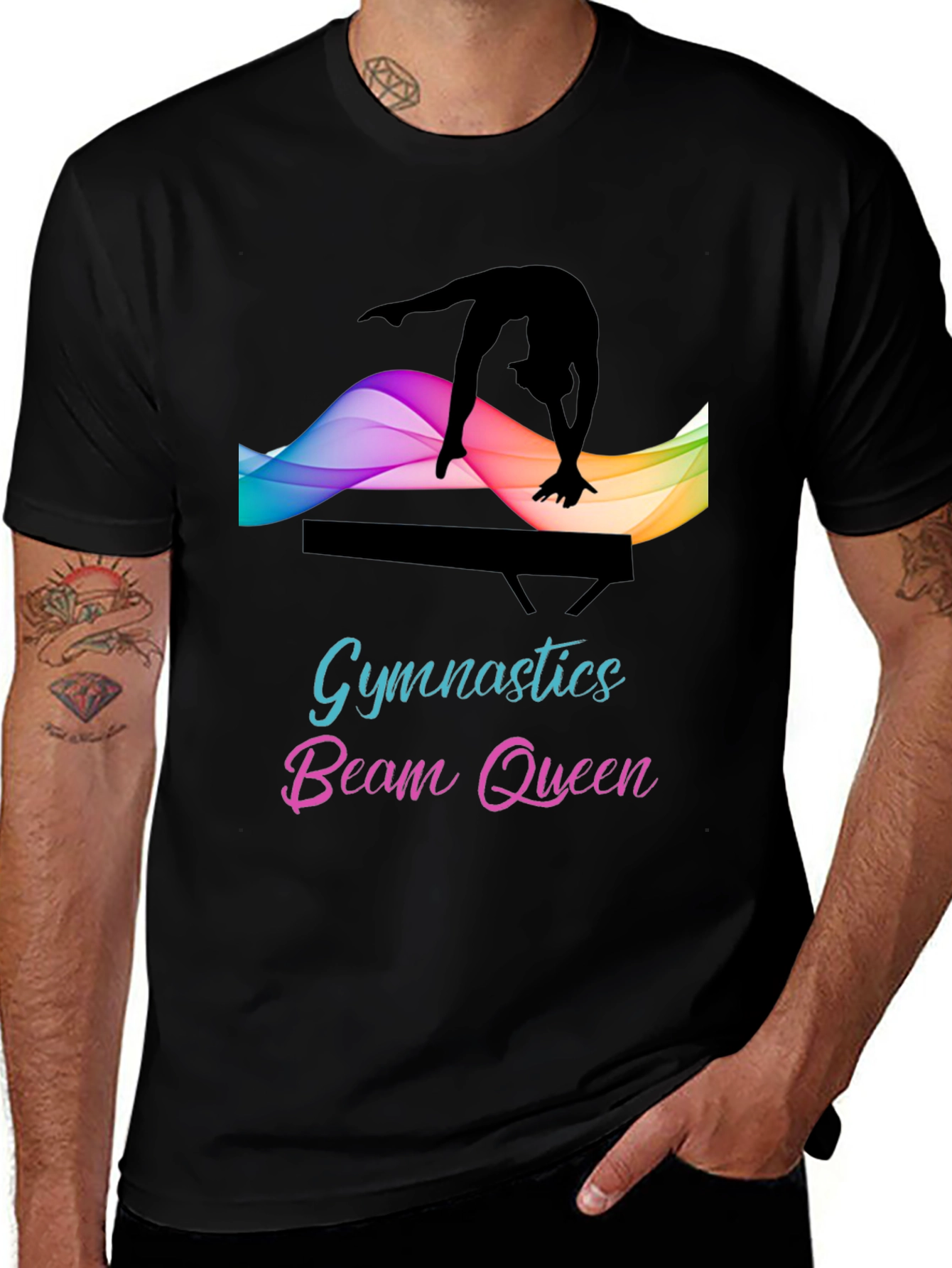 Variant 21 of Gymnastics Beam Queen T-Shirt - Gymnast Apparel