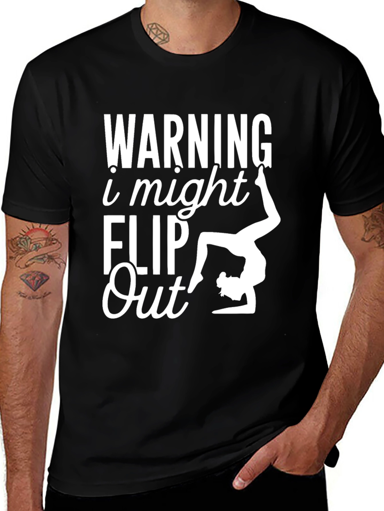 Variant 16 of Warning I Might Flip Out T-Shirt