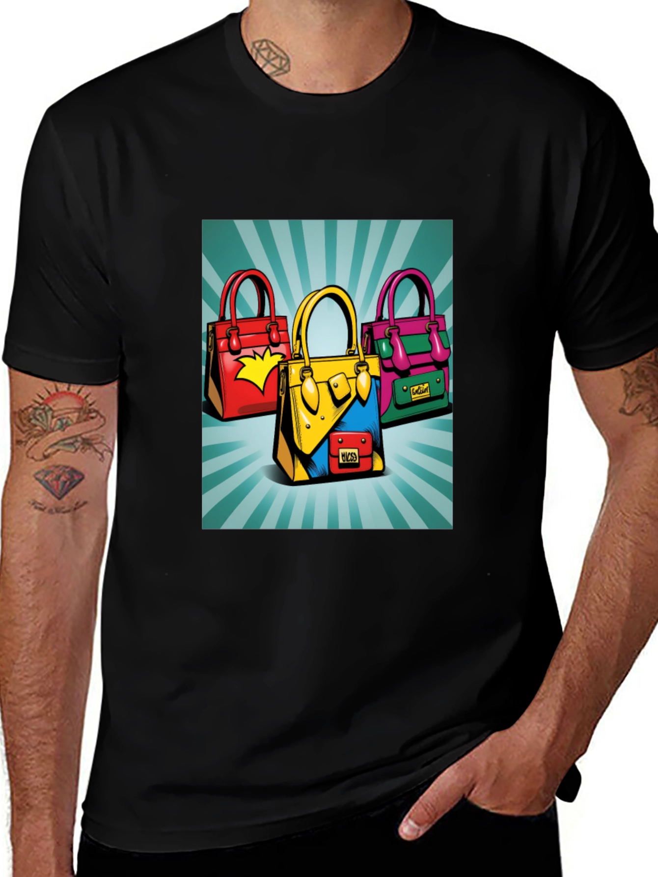 Variant 30 of Funky Handbag Graphic Tee