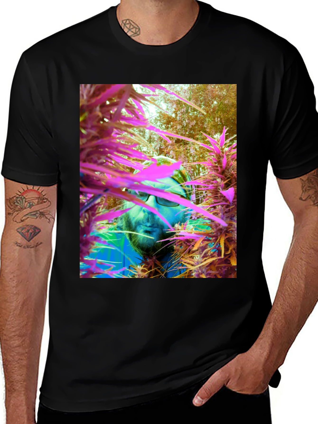 Variant 4 of Botanical Art T-Shirt - Unique Nature Tee