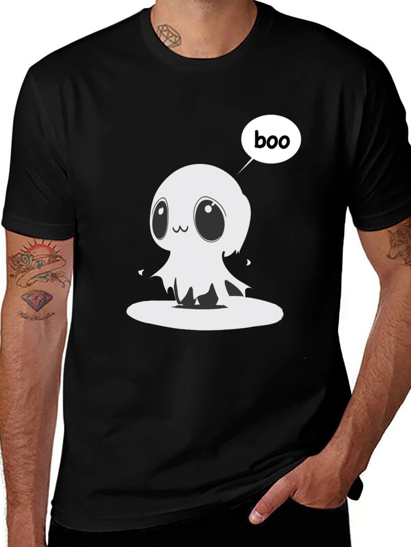 Variant 25 of Cute Ghost Boo T-Shirt - Halloween Style