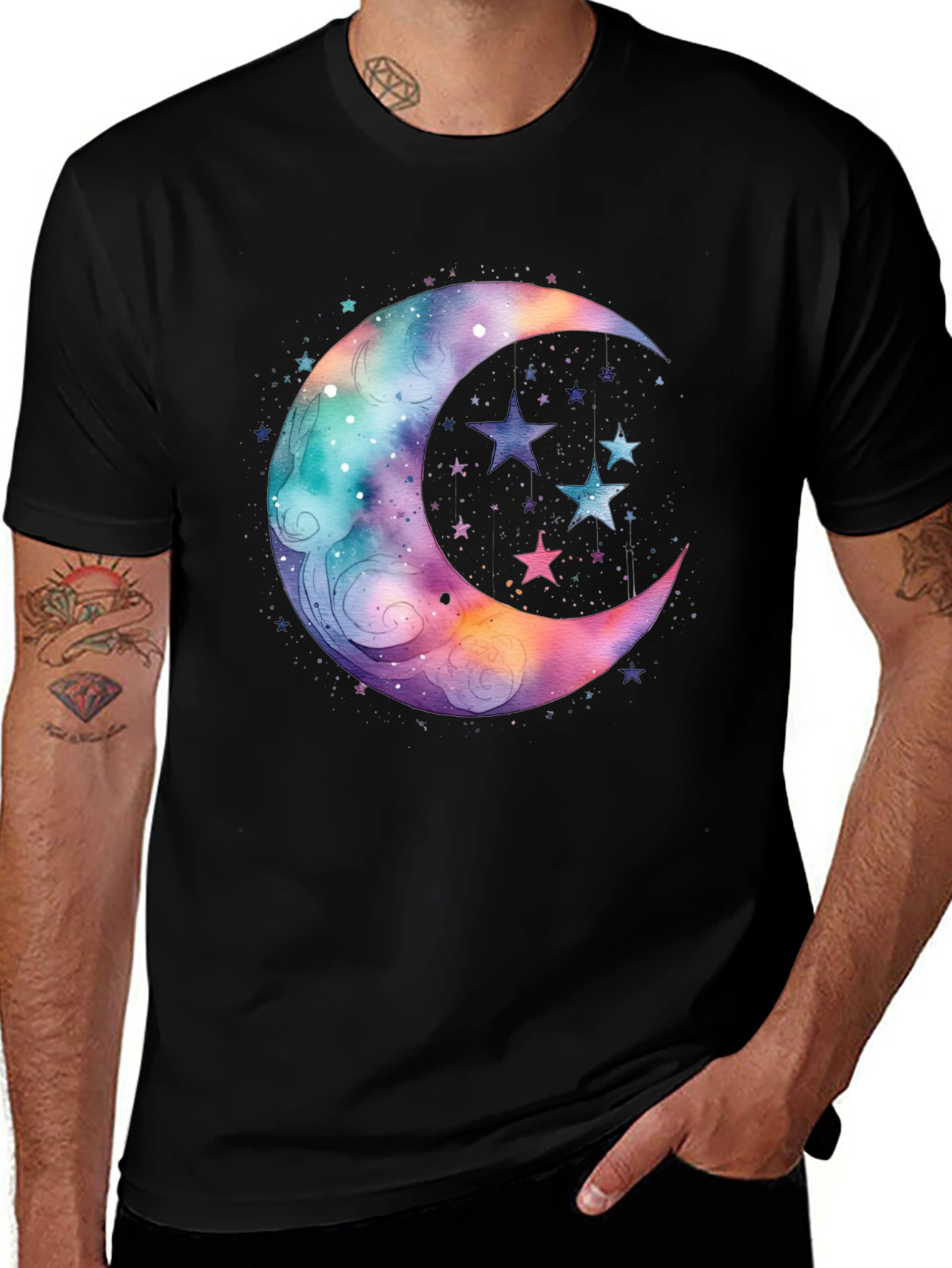 Variant 30 of Celestial Moon & Stars Graphic Tee