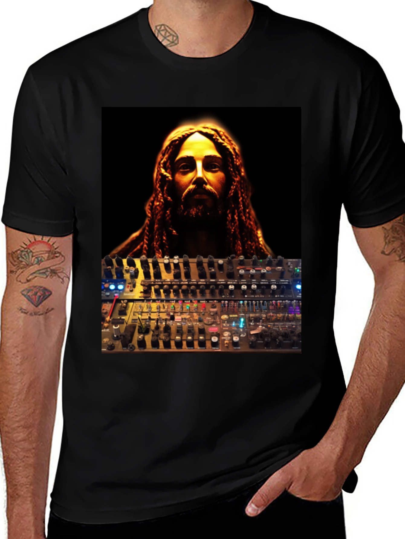 Jesus DJ T-Shirt - Spiritual Music Lover Tee