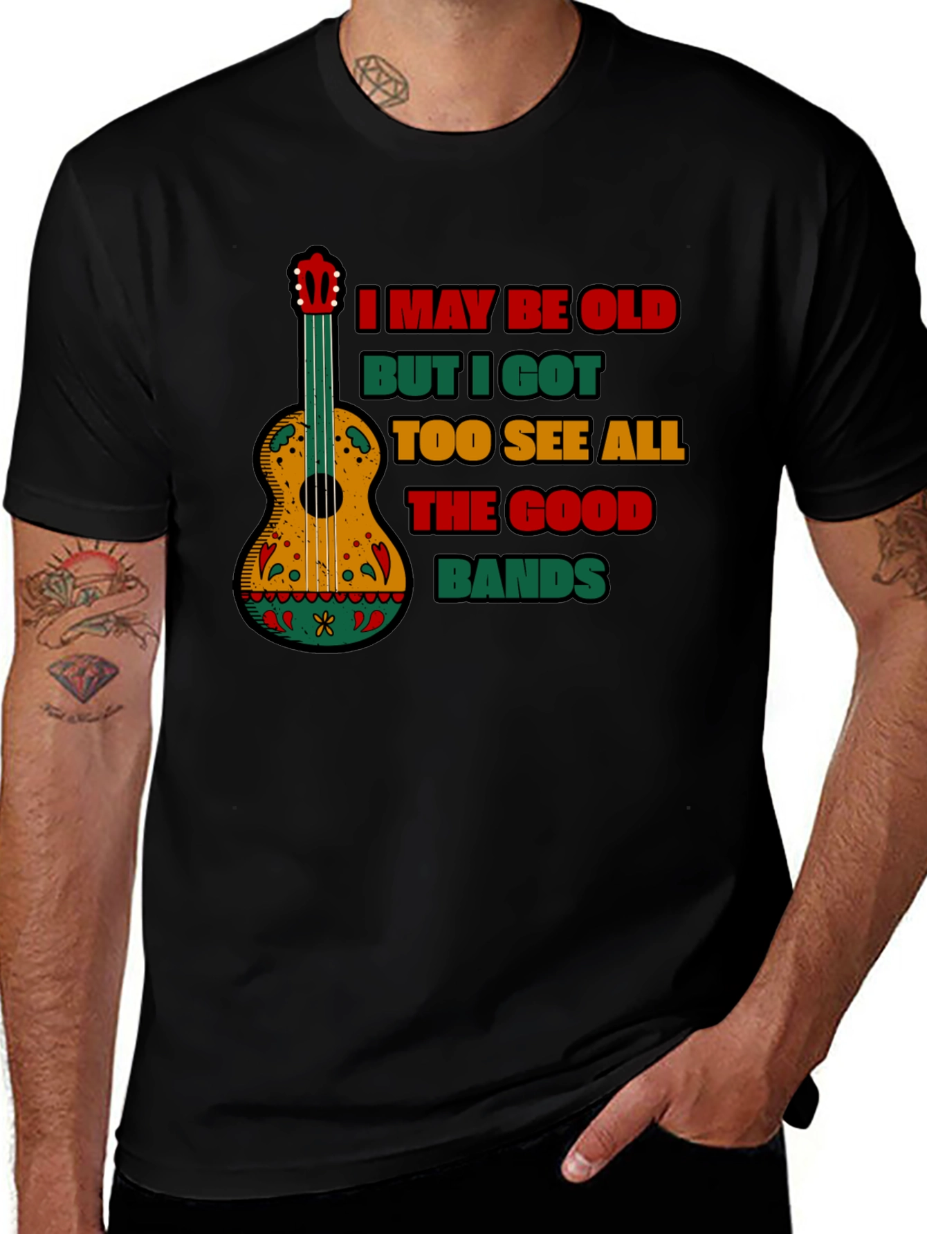 Variant 11 of Vintage Music Lover T-Shirt