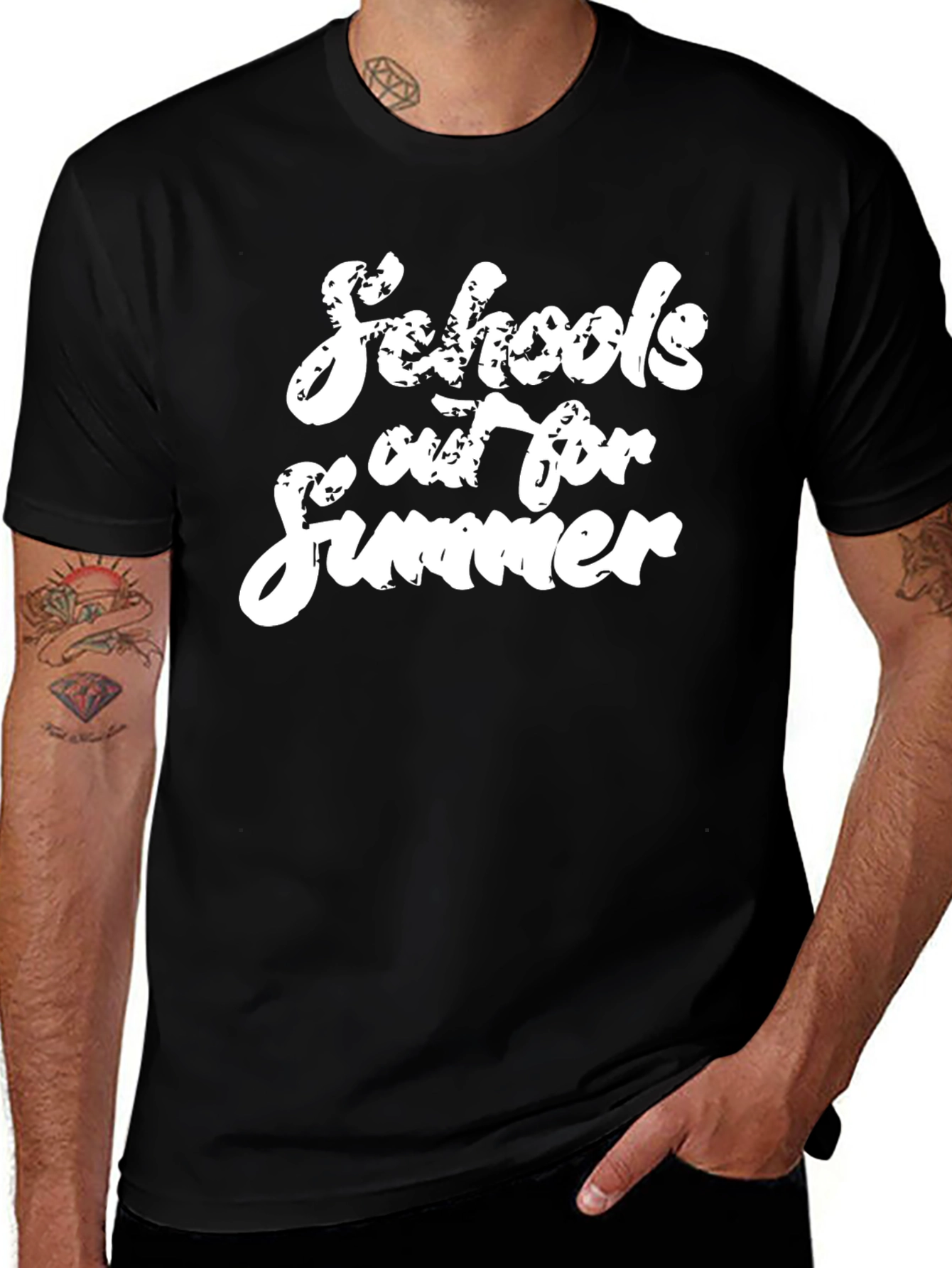 Variant 28 of Schools Out For Summer Black T-Shirt