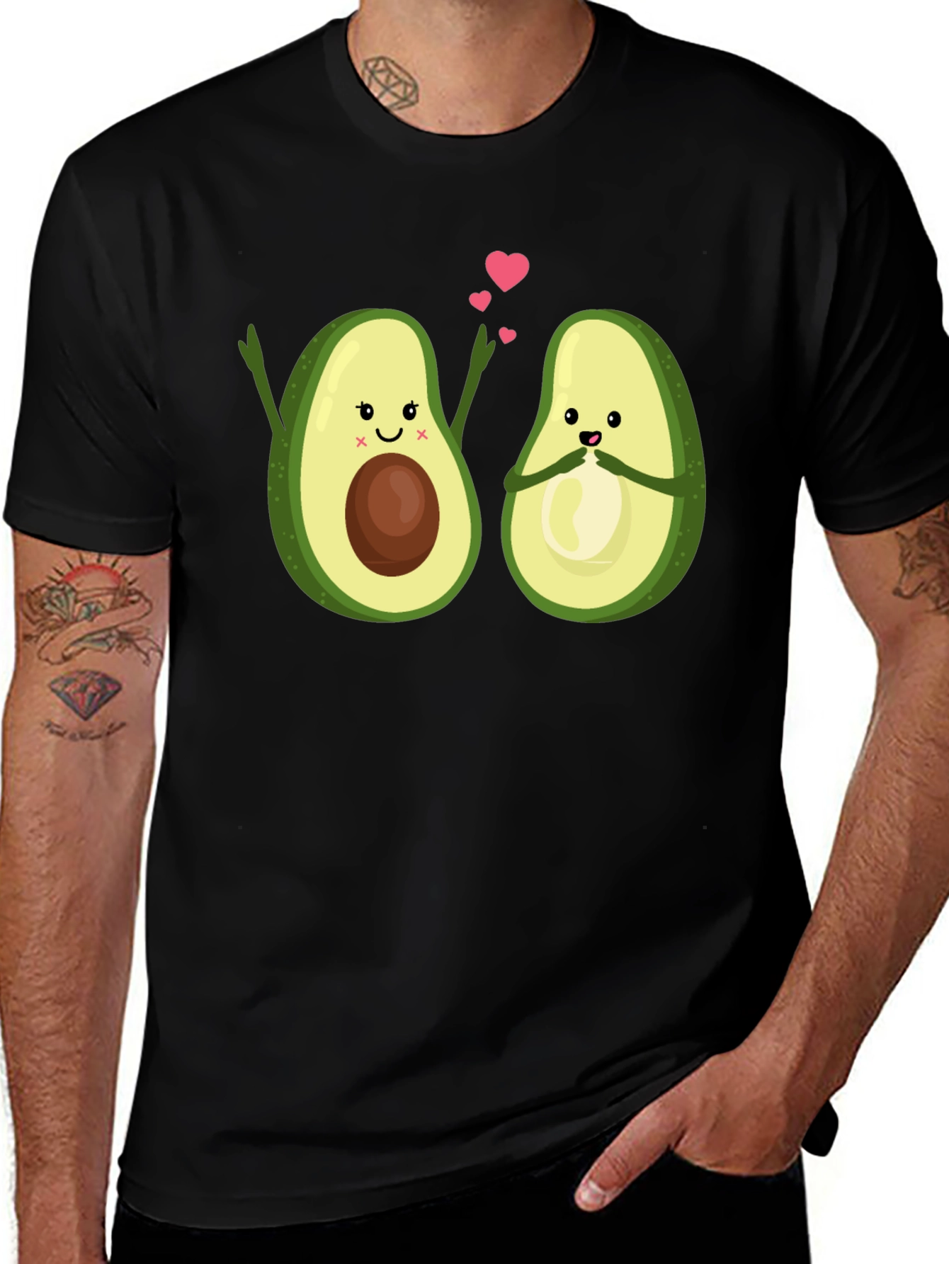 Variant 3 of Avocado Love T-Shirt - Cute Graphic Tee