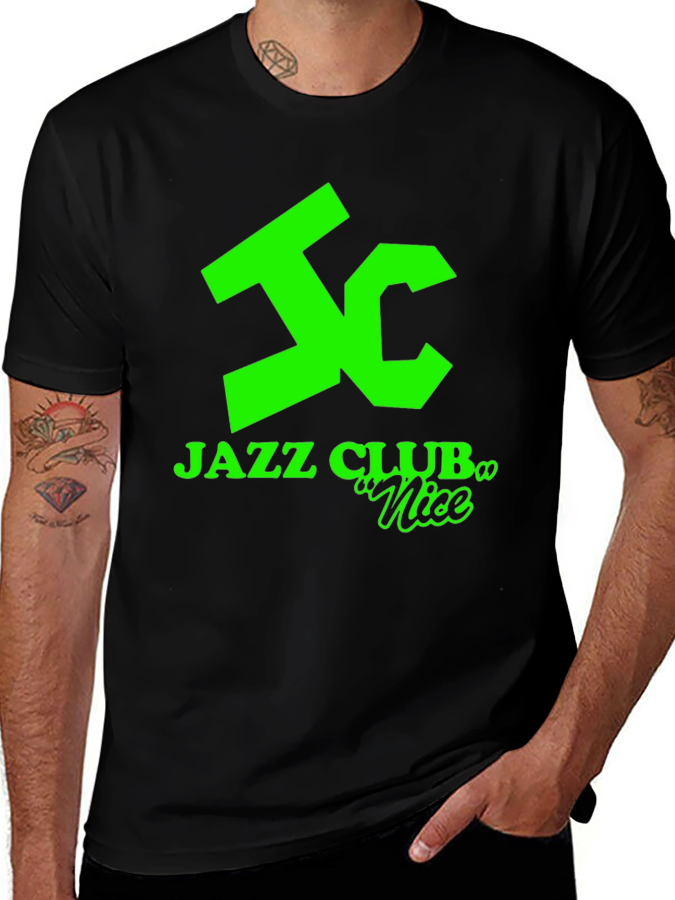 Variant 19 of Jazz Club Nice T-Shirt - Graphic Print Tee