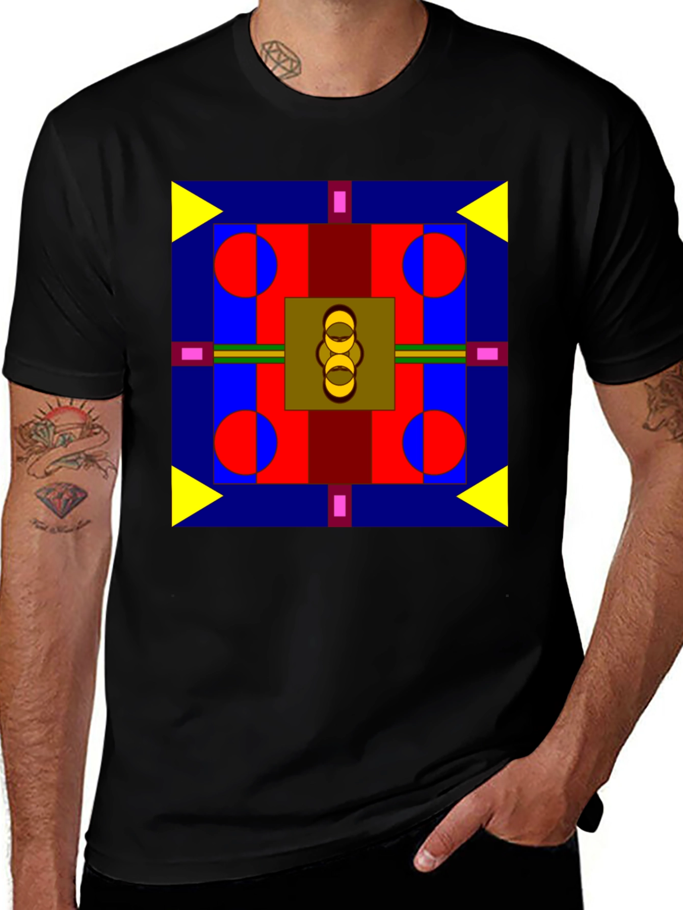 Variant 7 of Geometric Patterned T-Shirt