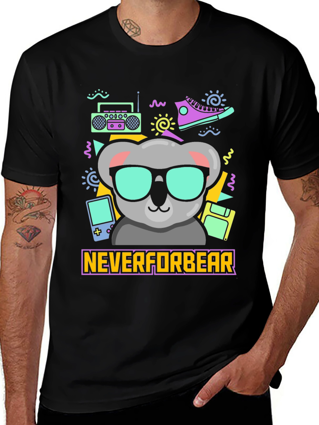 Variant 11 of Retro Koala T-Shirt - Neverforbear Design
