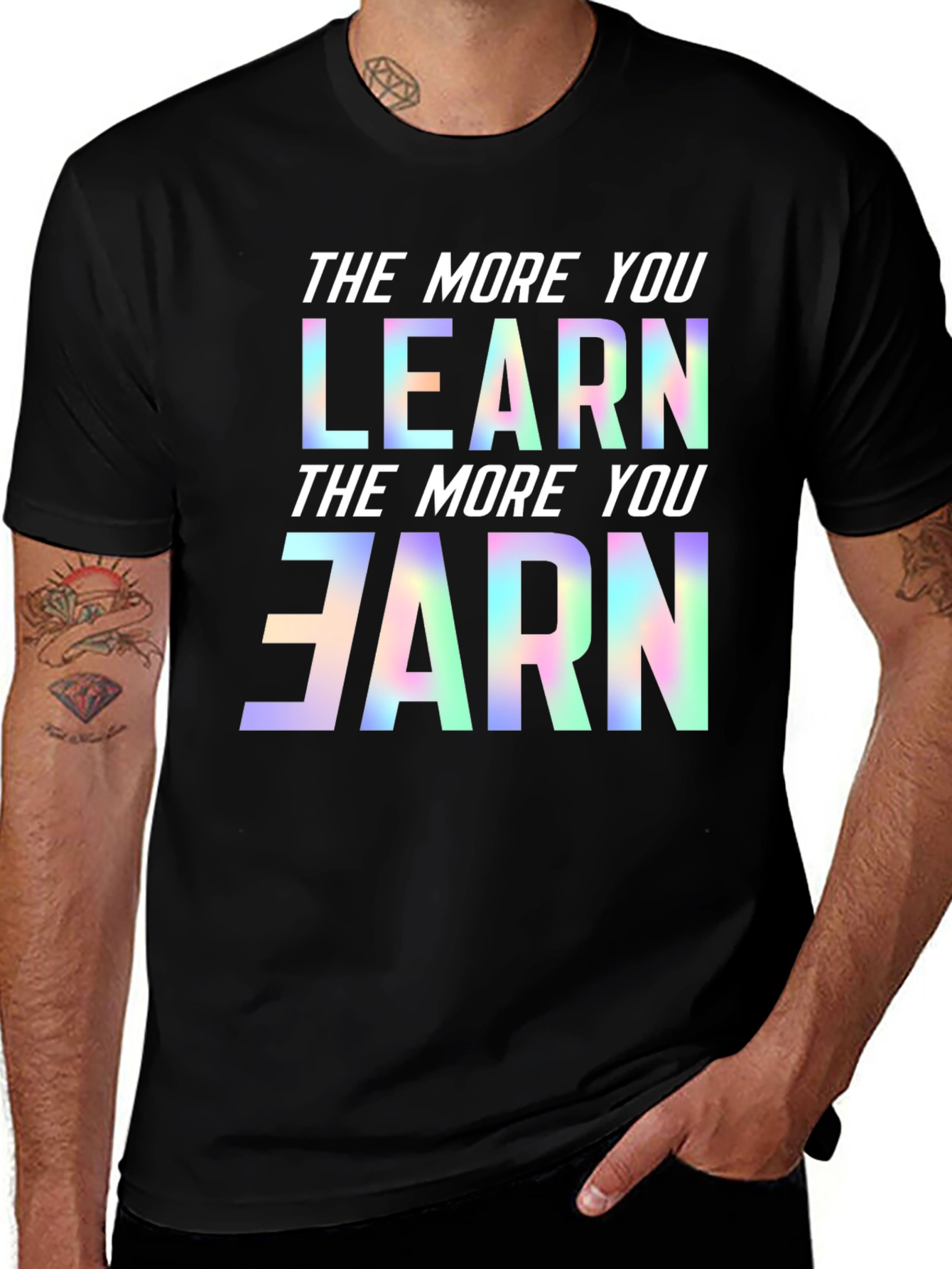 Variant 8 of Learn and Earn Graphic Tee