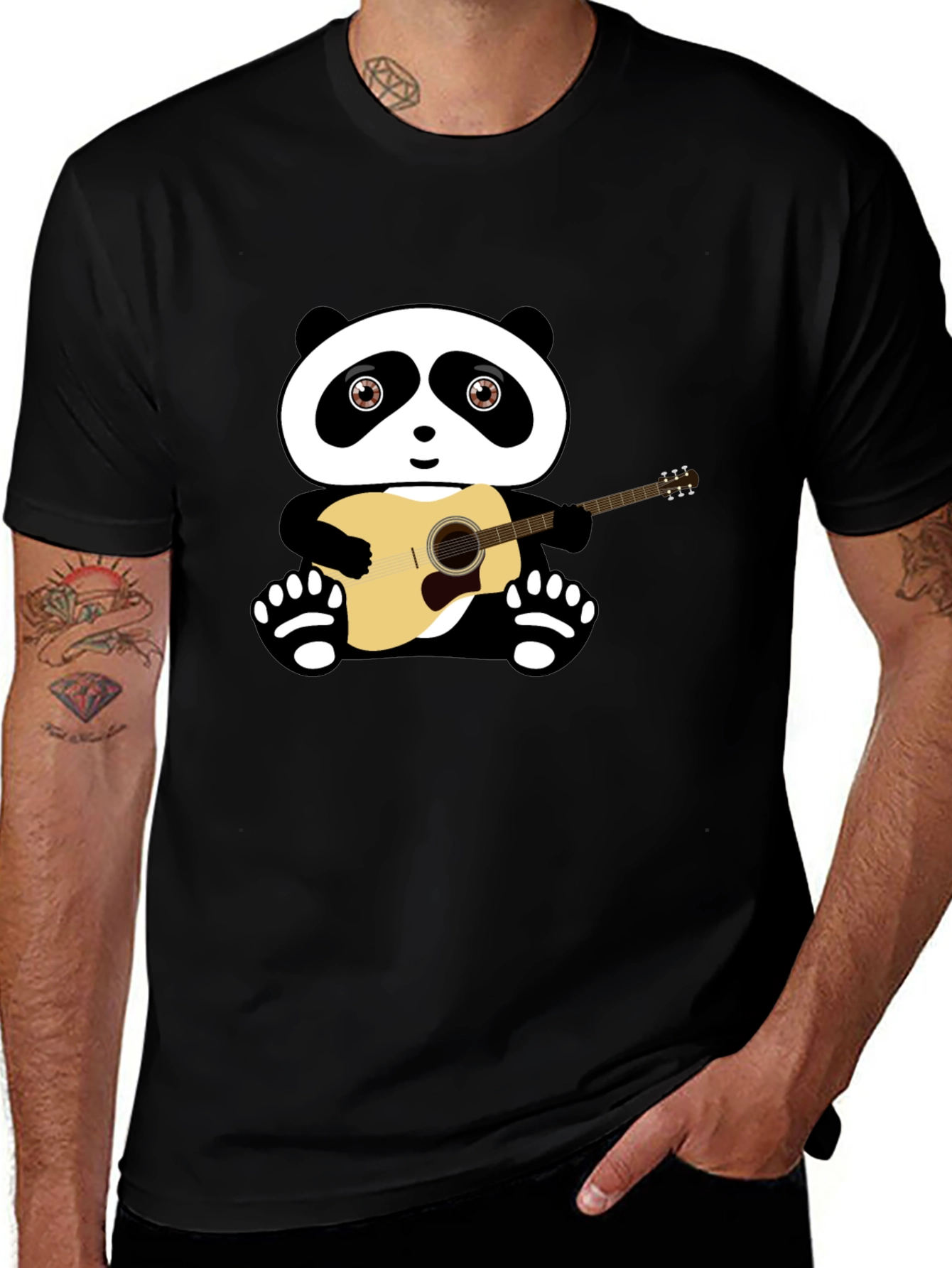 Variant 22 of Panda Guitarist Graphic T-Shirt