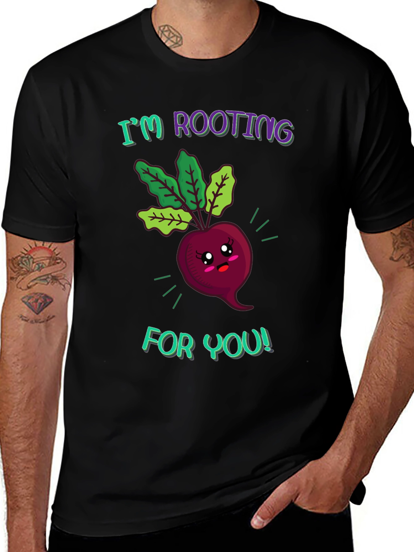 Variant 11 of I'm Rooting For You Beetroot Graphic Tee
