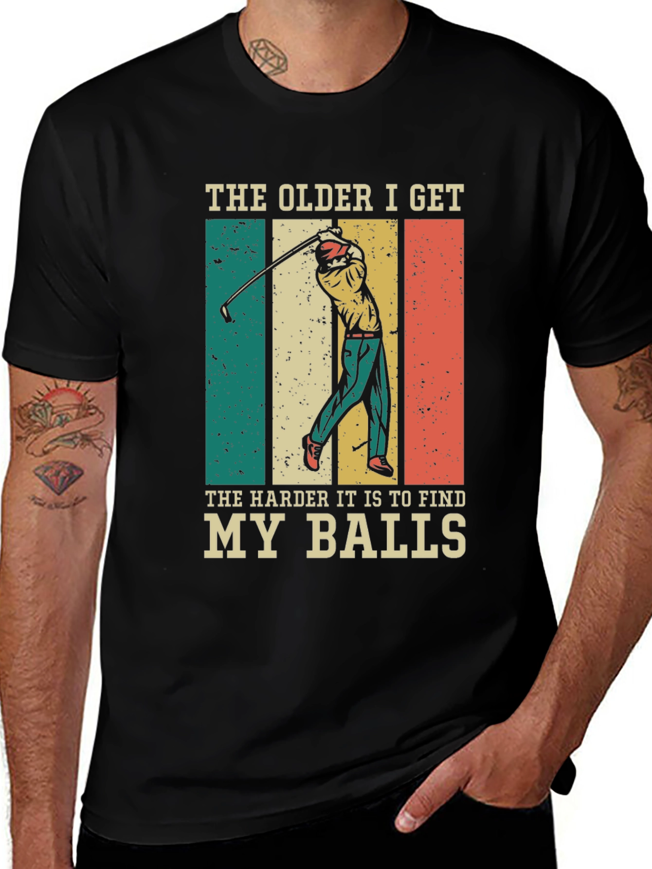 Variant 22 of Funny Golf T-Shirt: The Older I Get