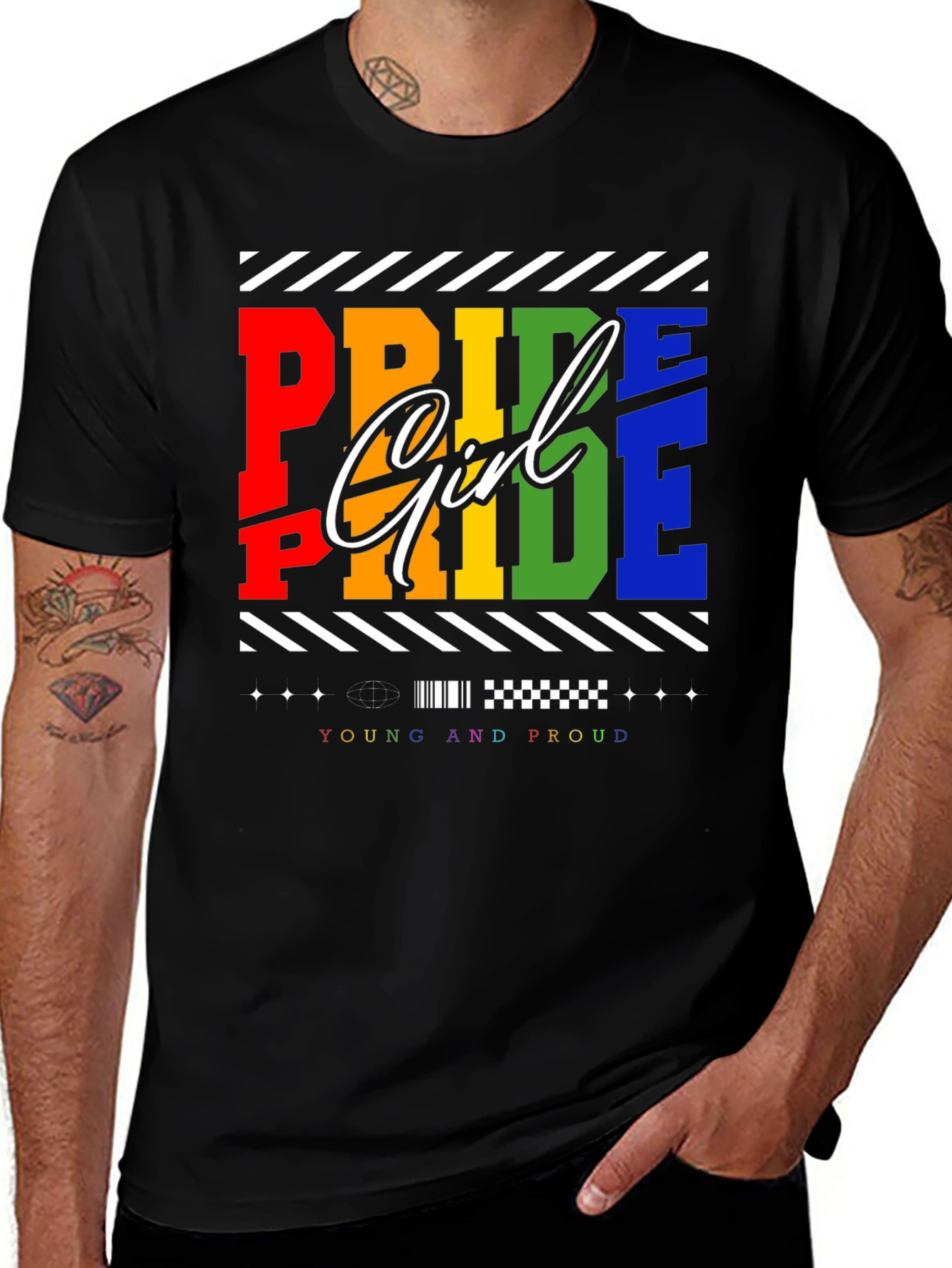 Pride Girl T-Shirt - Young and Proud LGBTQ+ Tee