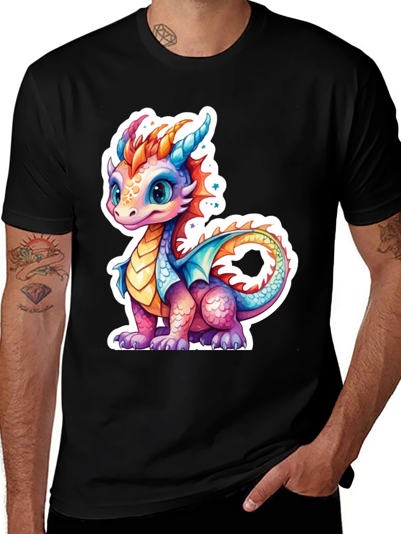 Variant 20 of Cute Dragon Graphic Tee